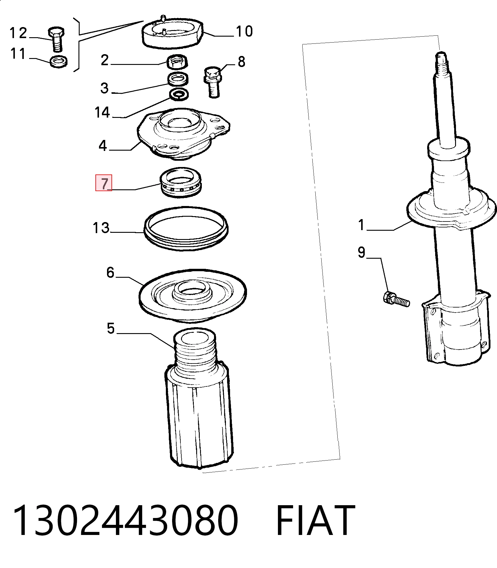 1302443080 Fiat/Alfa/Lancia