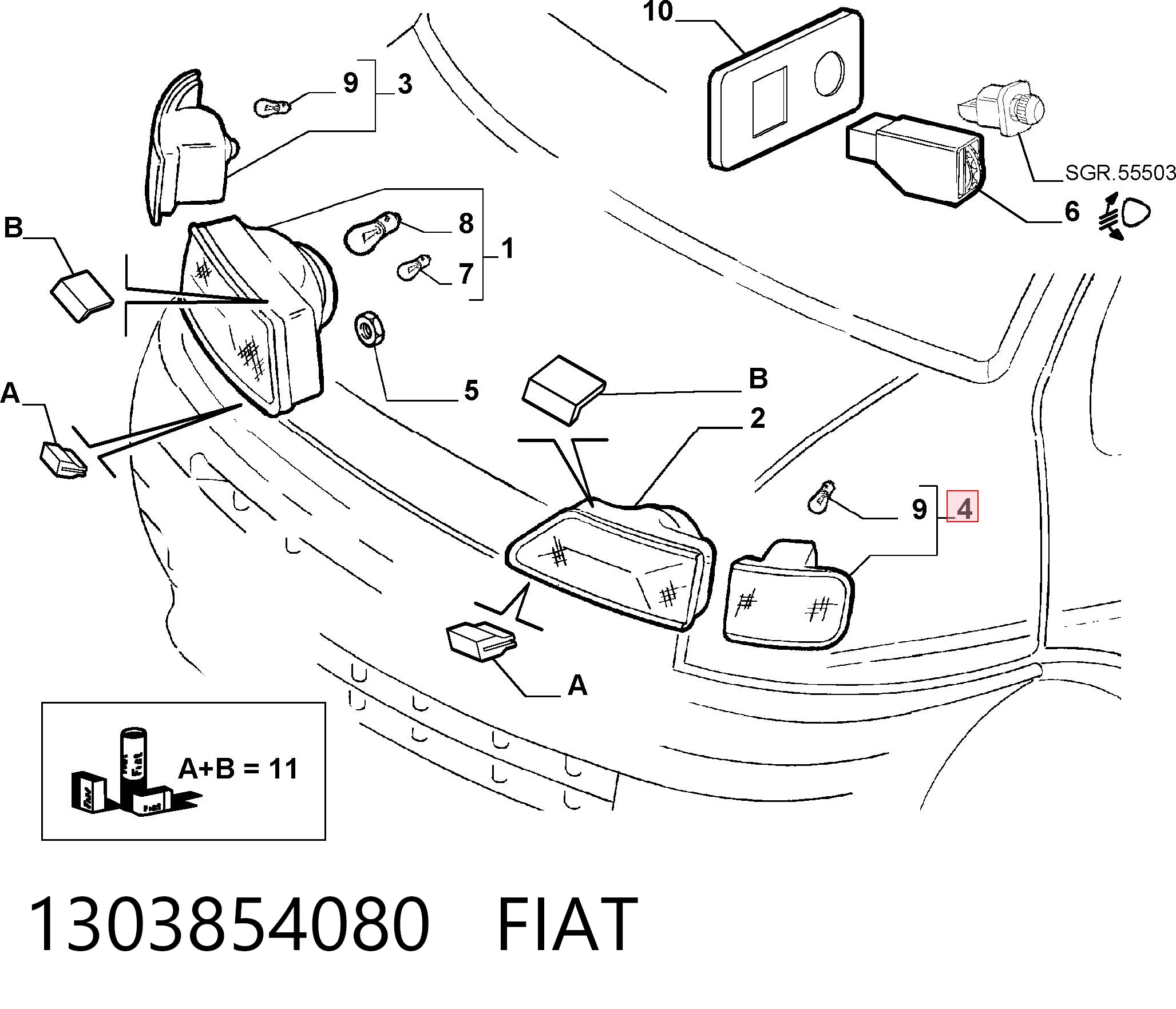 1303854080 Fiat/Alfa/Lancia