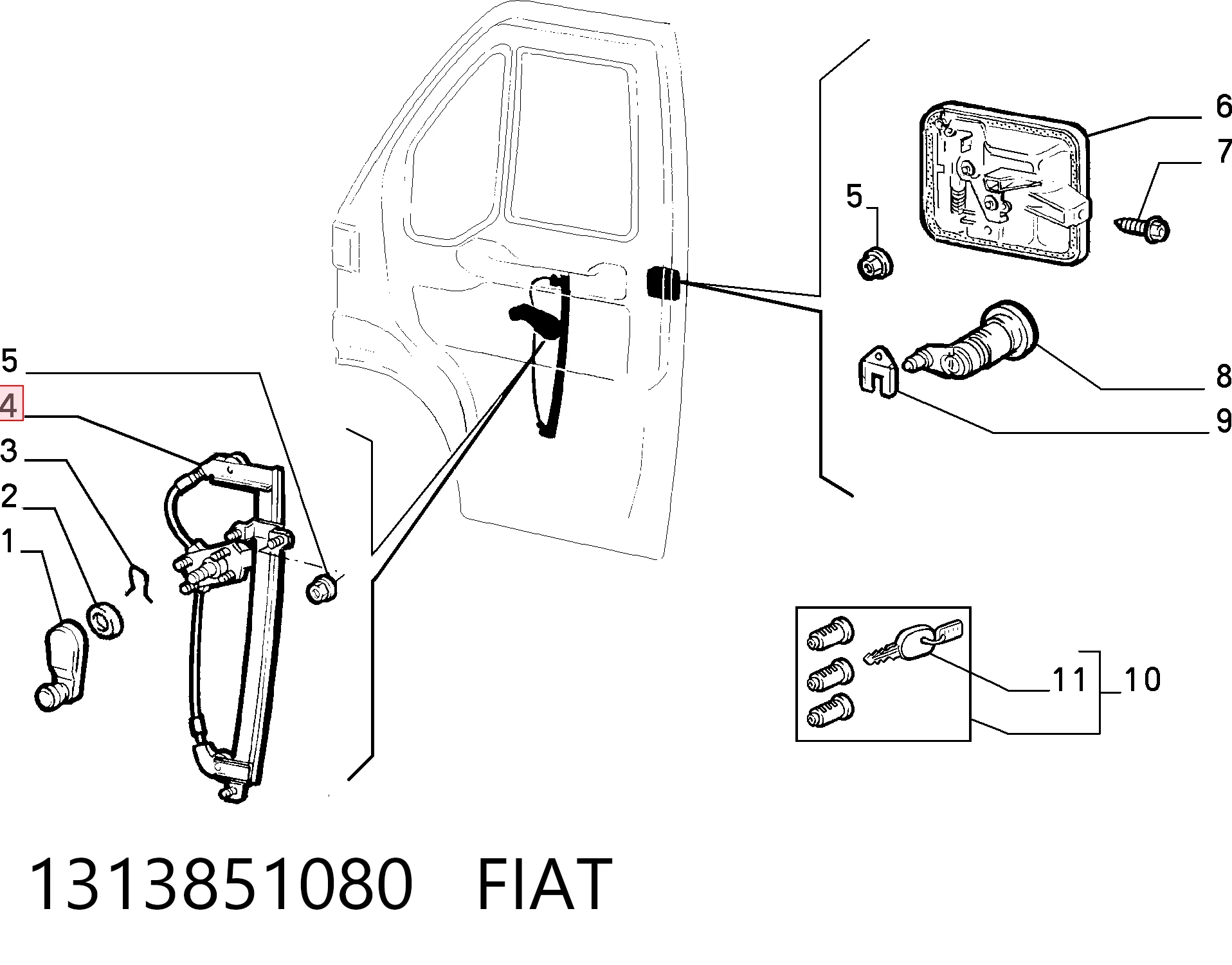 Compre Mecanismo de acionamento de vidro da porta dianteira direita Peugeot Boxer 1