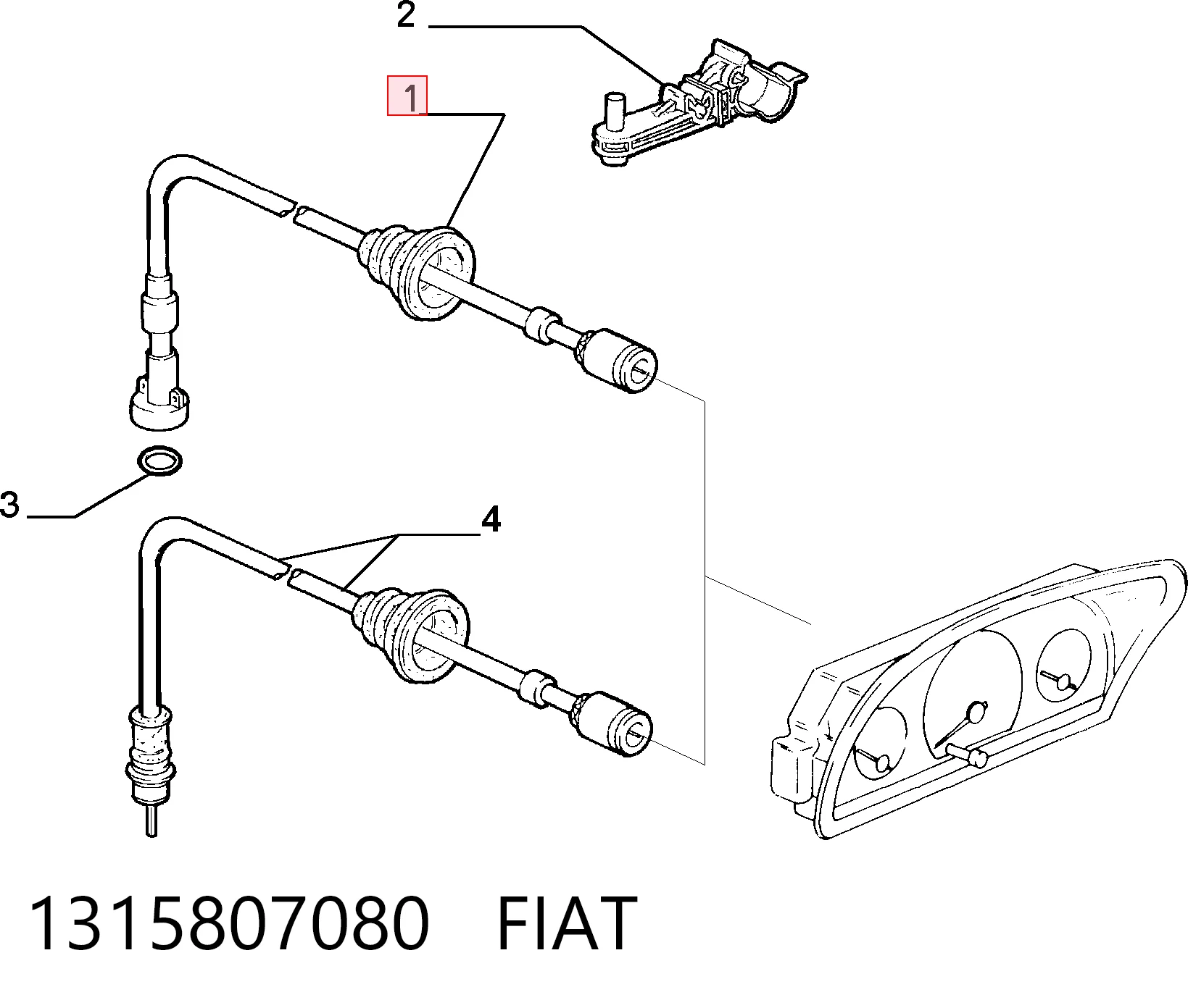 Compre 113016 Beca Cables Cabo de acionamento de velocímetro