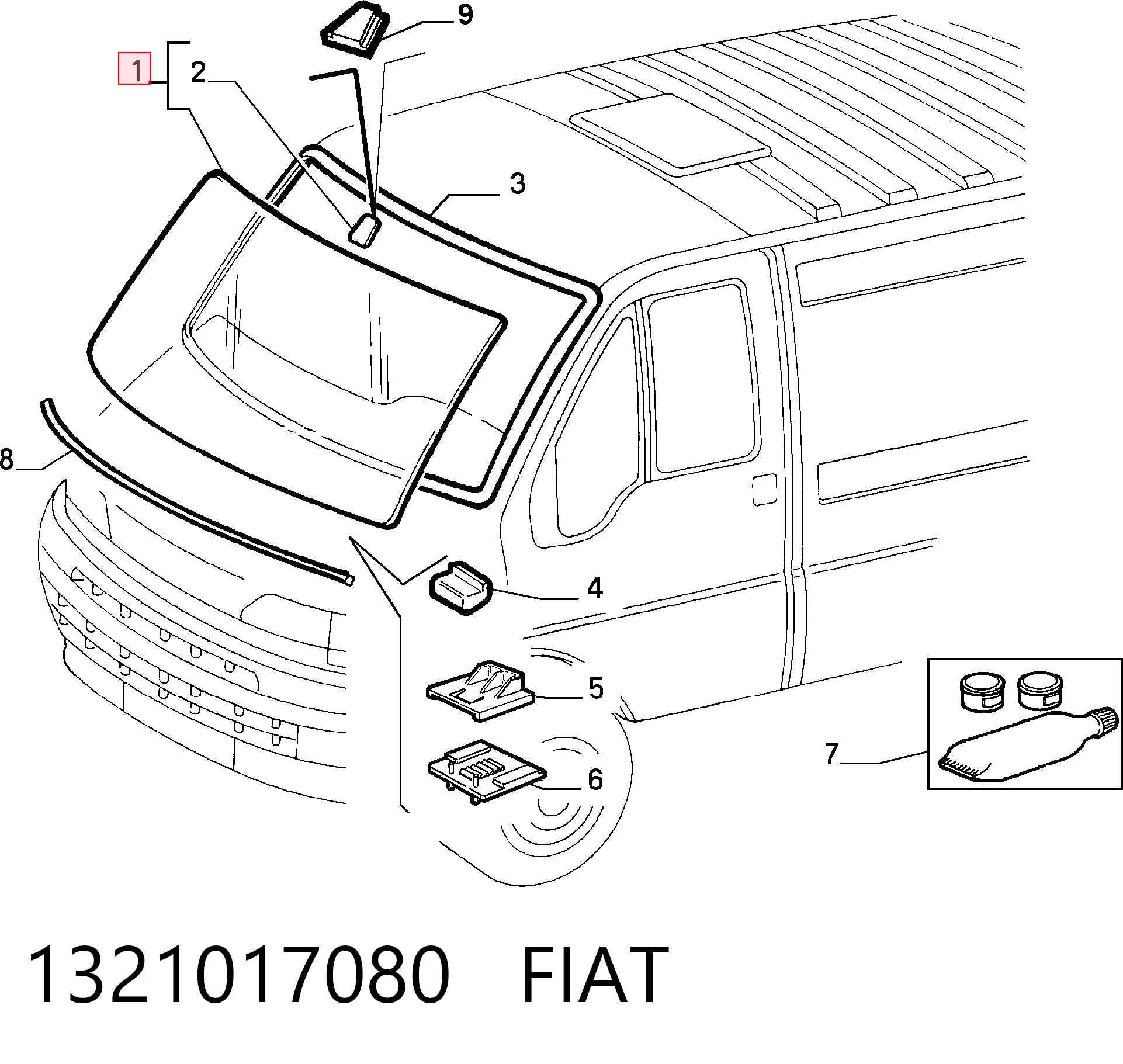 Pára-brisas para Fiat Ducato II 230L