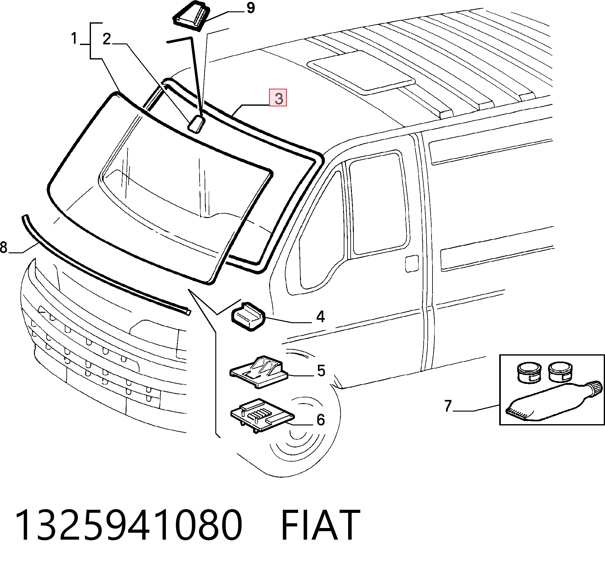  Compactador de pára-brisas Fiat Ducato II ônibus (230) (1994 - 2002) II