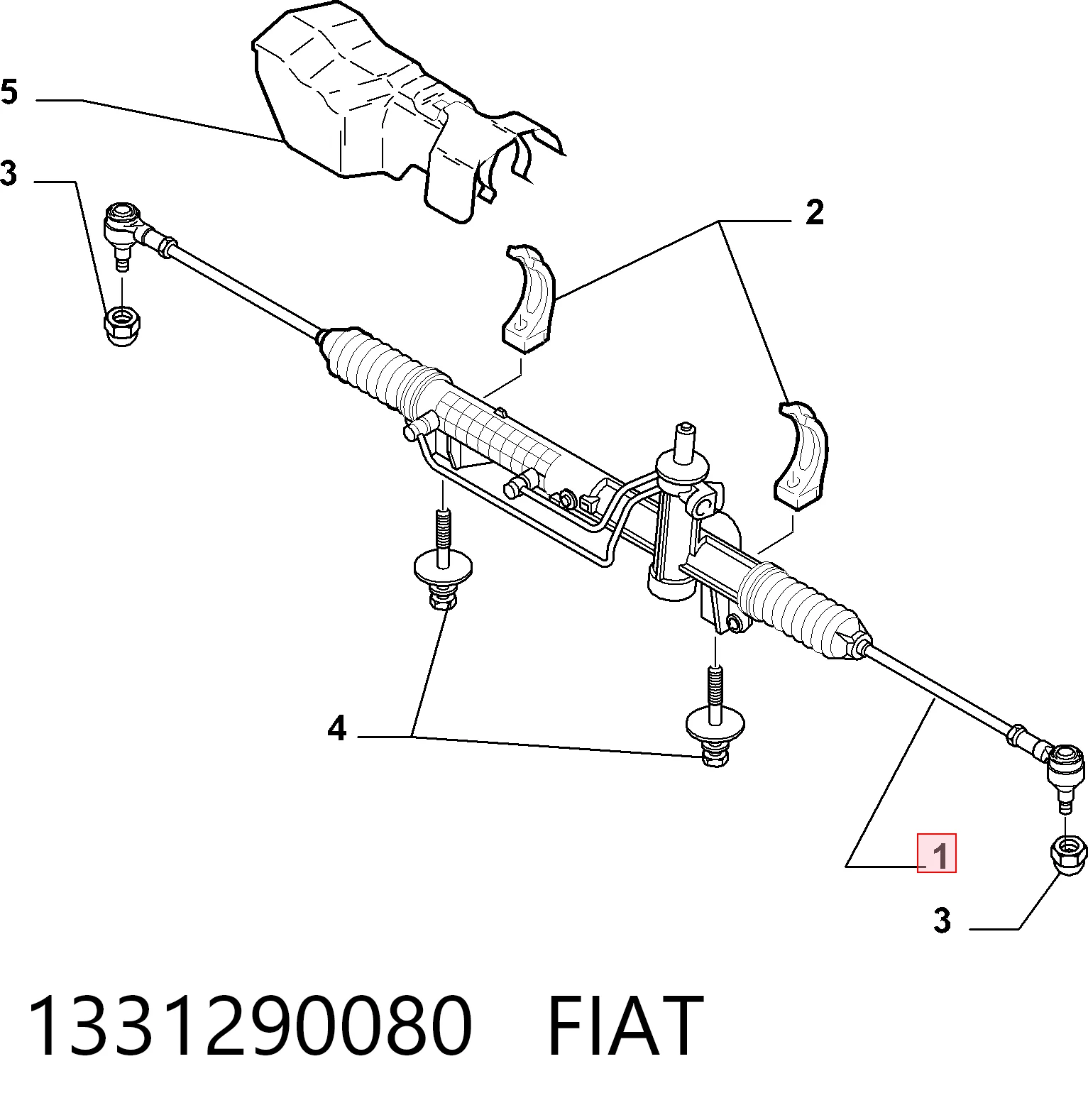 Cremalheira da direção Citroen C8  EA, EB