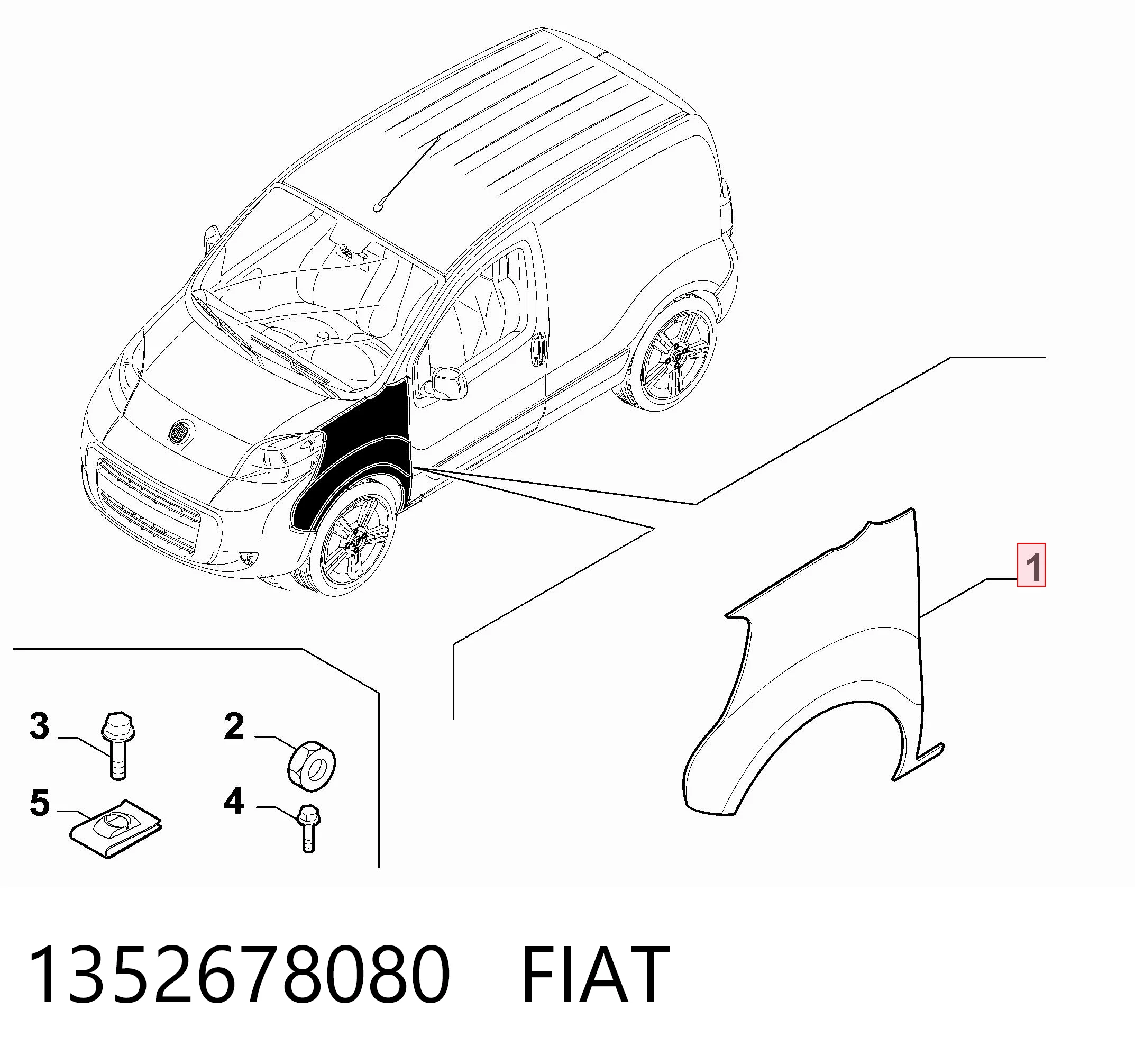 Pára-lama dianteiro esquerdo Peugeot/Citroen 1352678080 preço, a partir de 134,50 USD