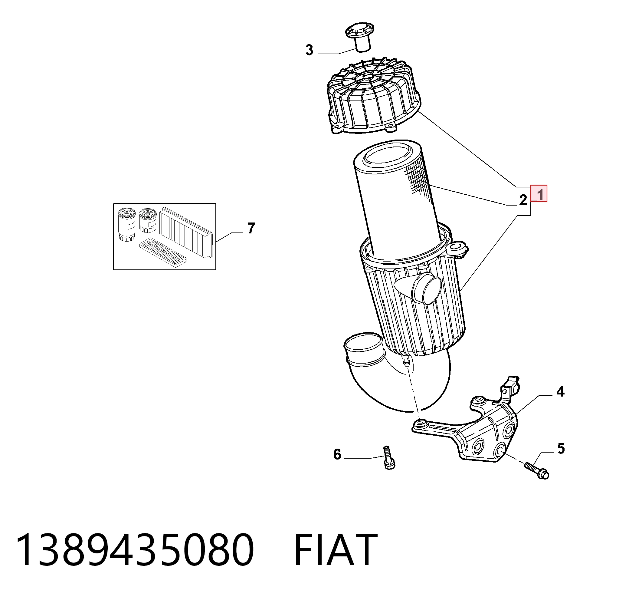 Compre Caixa de filtro de ar Fiat Ducato 3