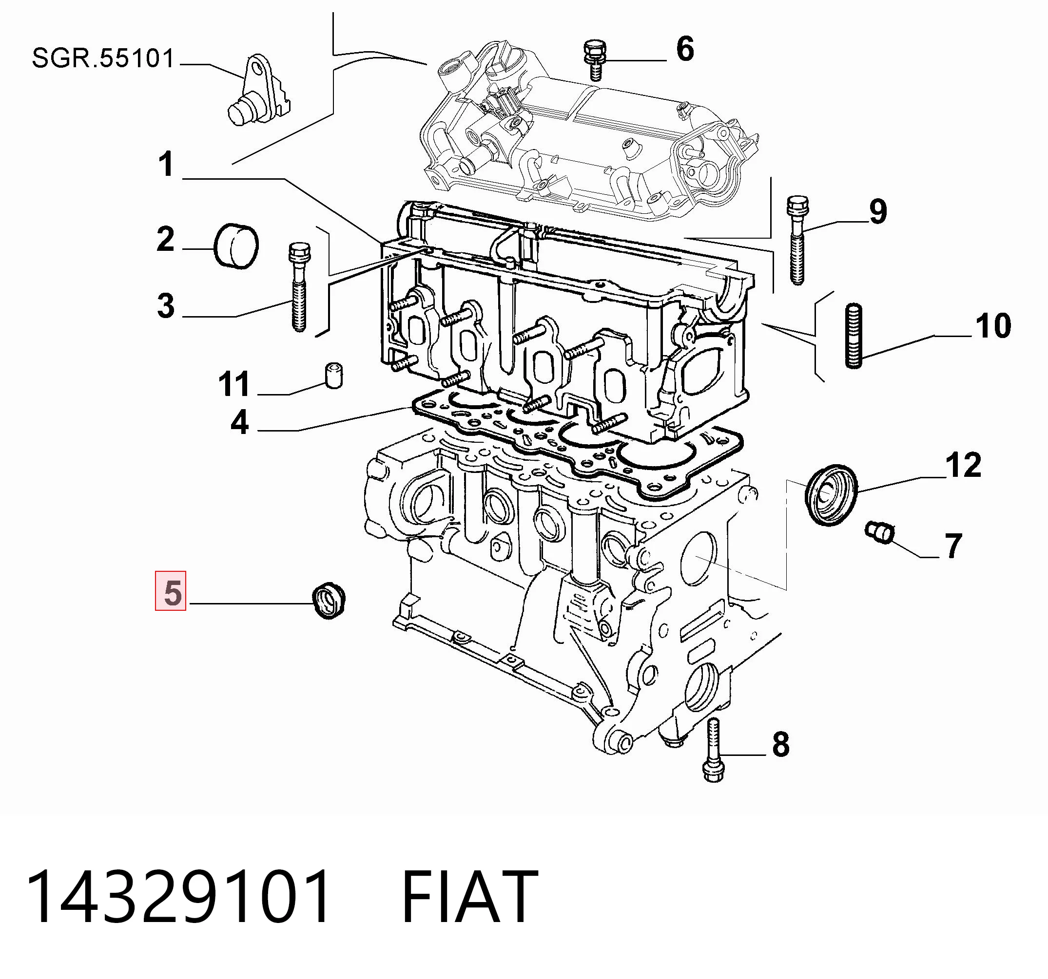 Tampão CBC/do bloco de cilindros Fiat 500  334 ao melhor preço