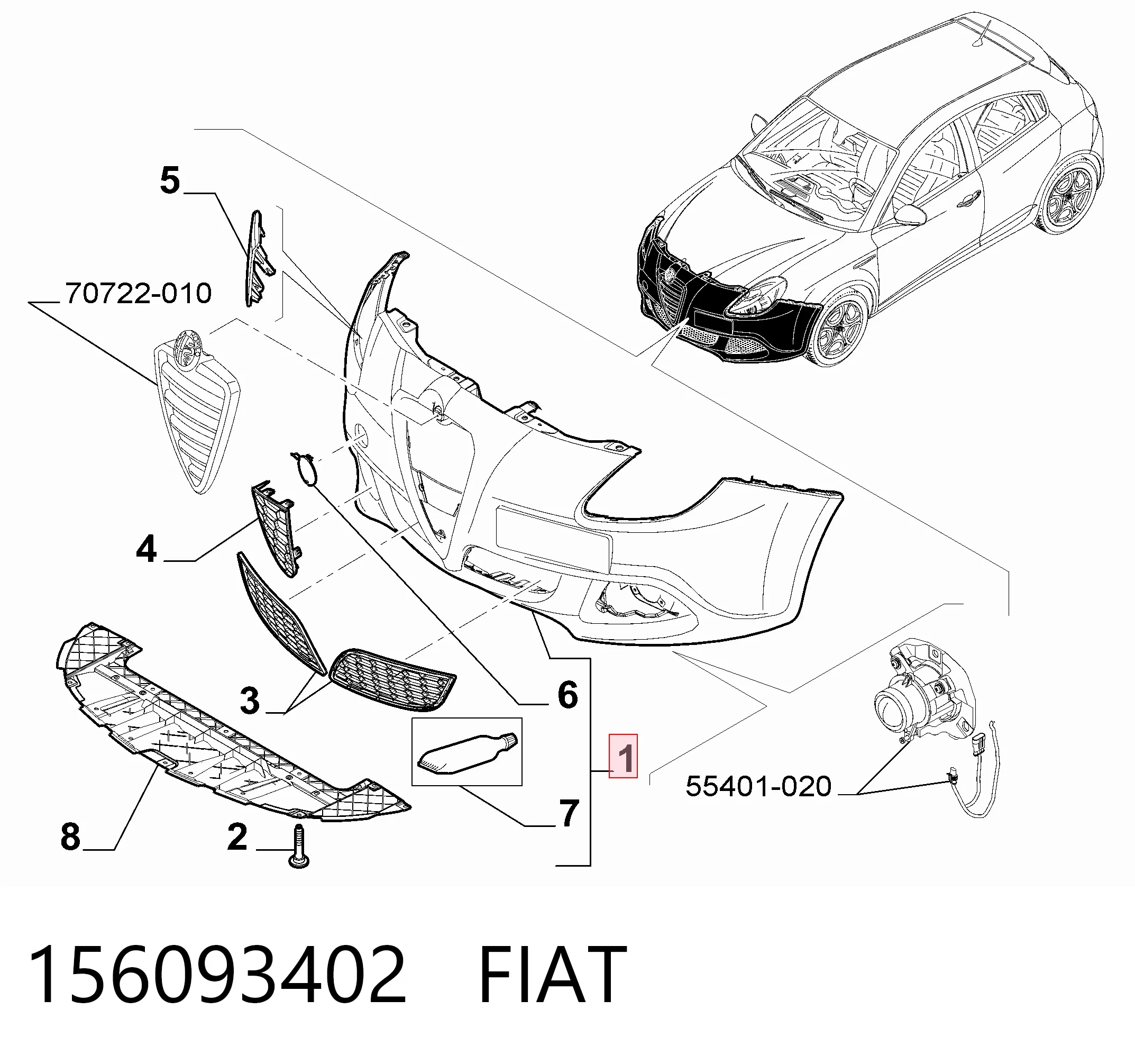 Preço da peça  Giulietta  hatchback