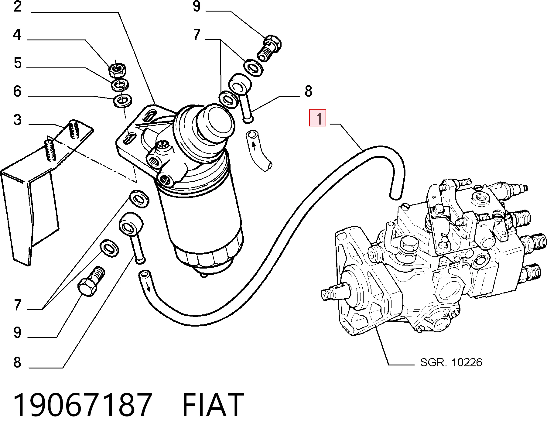 19067187 Fiat/Alfa/Lancia