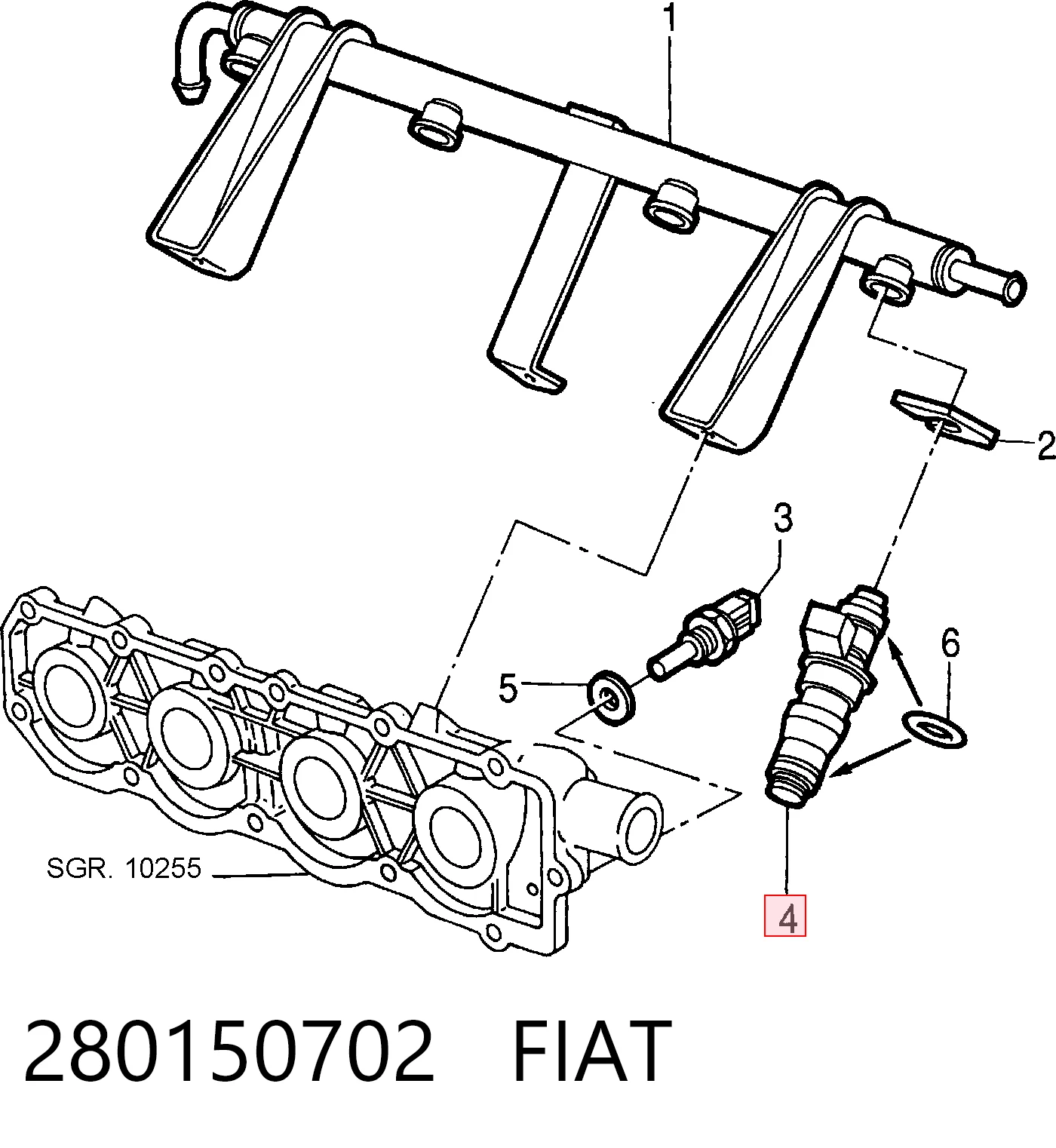 1269943 Volvo Injetor de injeção de combustível
