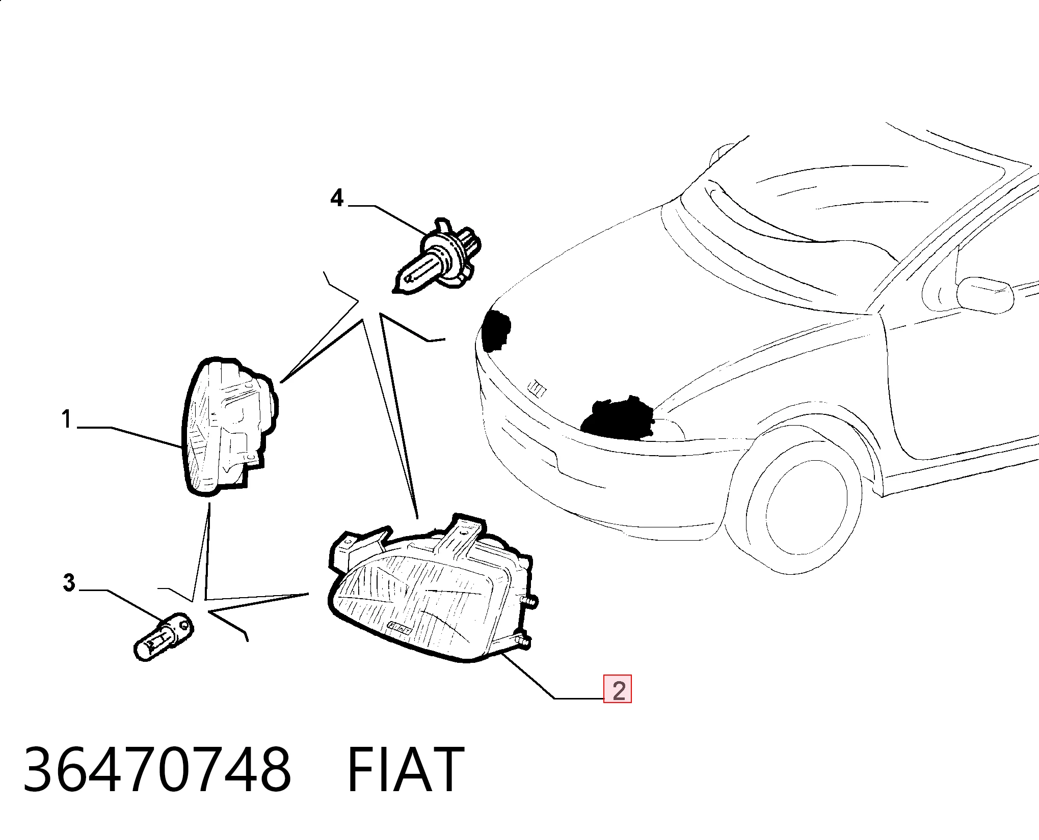 Compre Luz esquerda Fiat Punto 1
