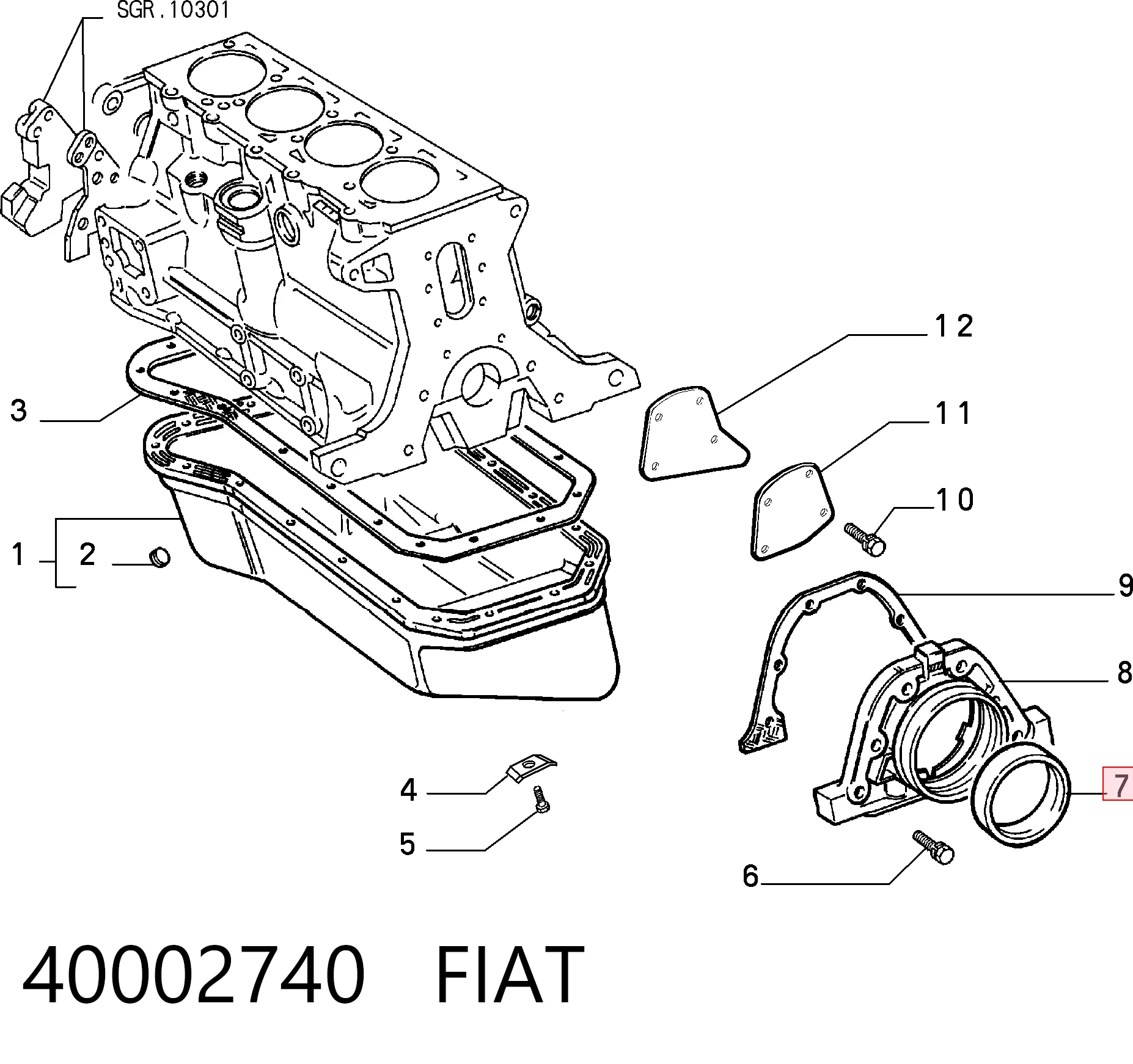 Vedação traseira de cambota de motor Fiat Tipo preço, a partir de 4,94 USD