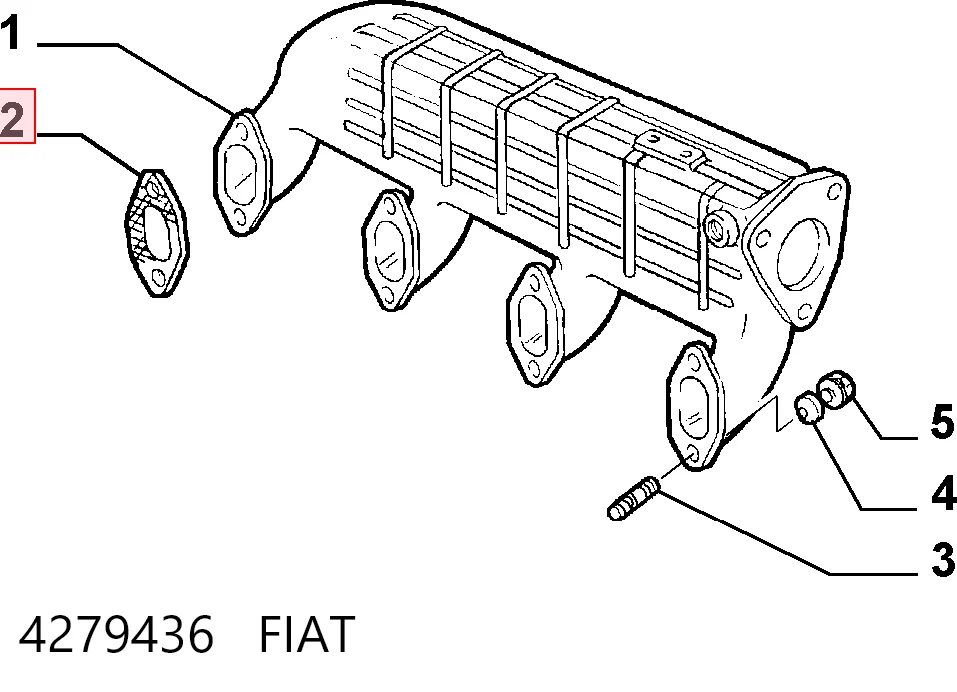Vedante de tubo coletor de admissão Renault Master I T