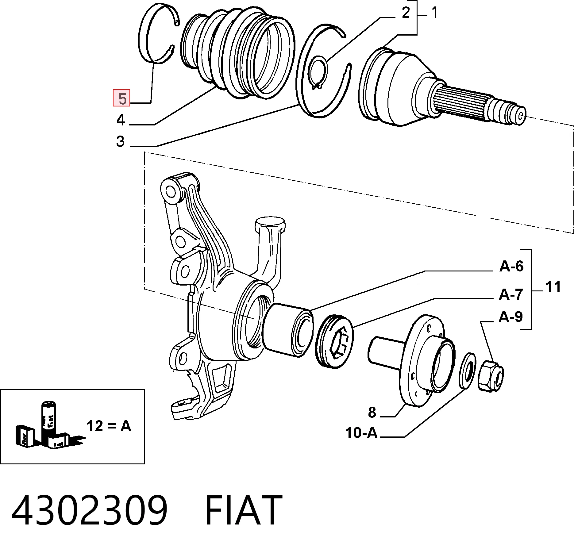 4302309 Fiat/Alfa/Lancia