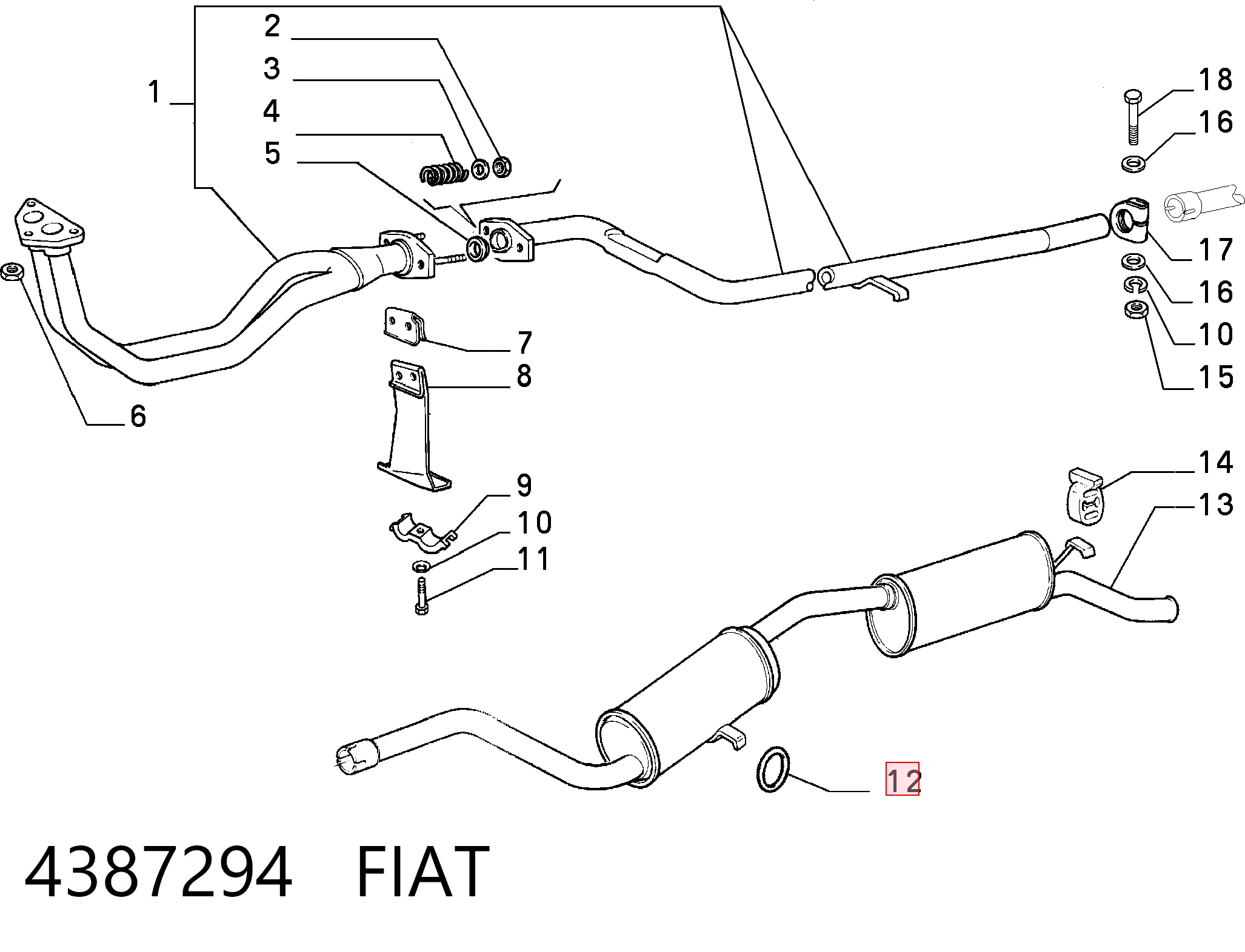 4387294 Fiat/Alfa/Lancia