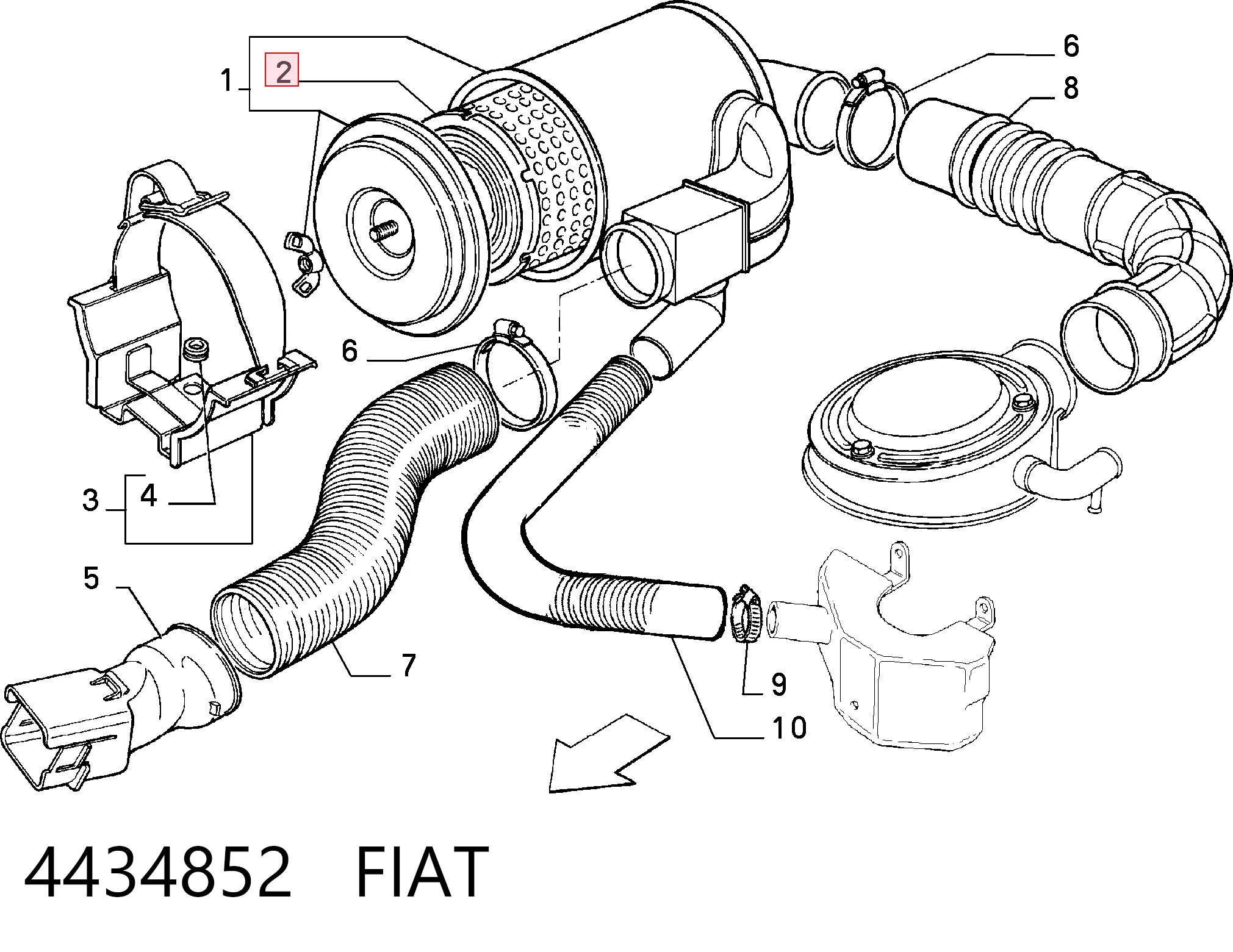 Filtro de ar Peugeot/Citroen 144588