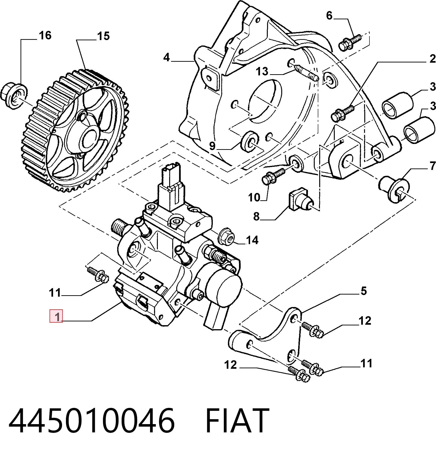 Bomba de combustível de pressão alta Bosch 0445010283 preço, a partir de 168,63 USD