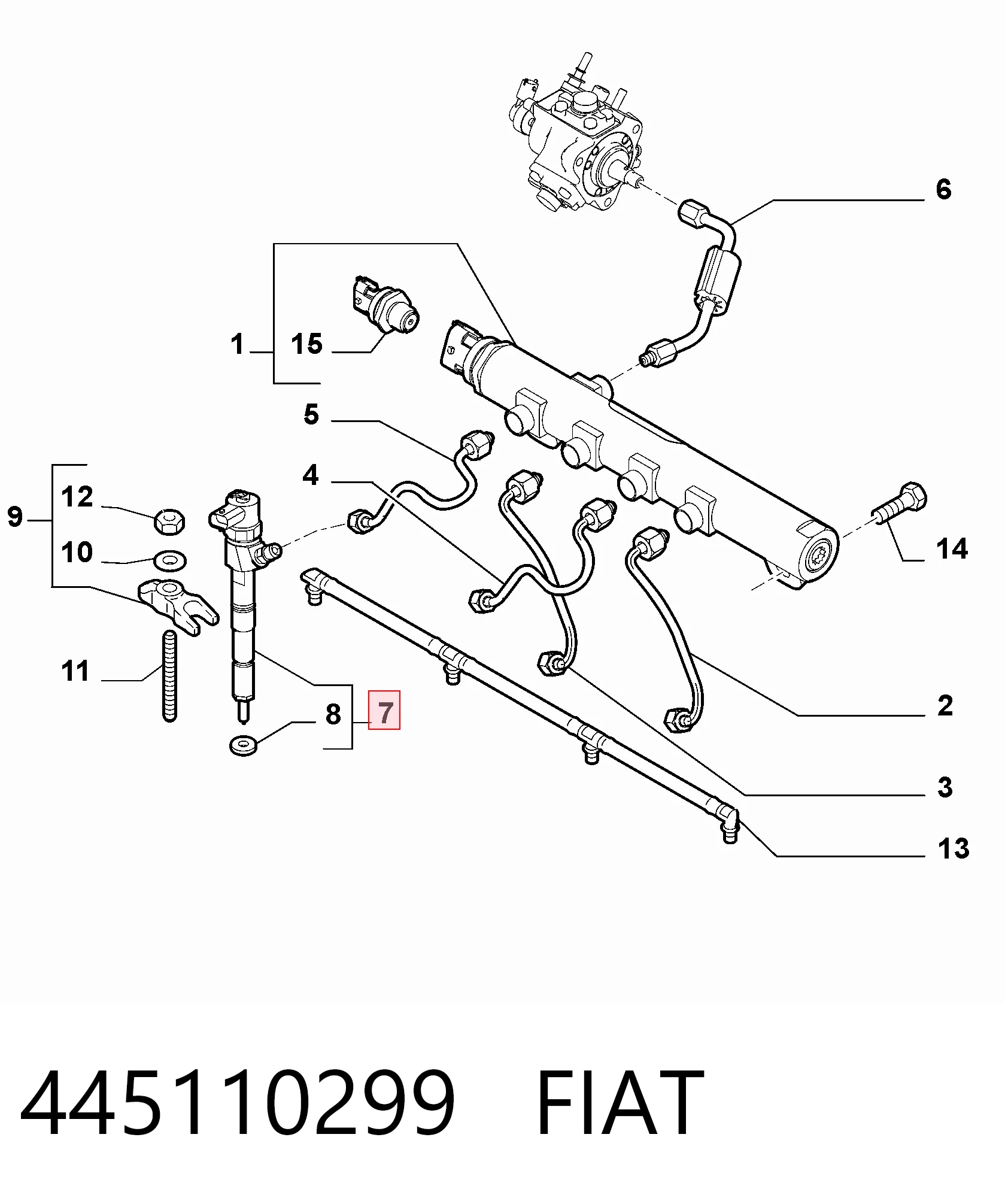 Injetor de injeção de combustível Alfa Romeo Giulietta  940