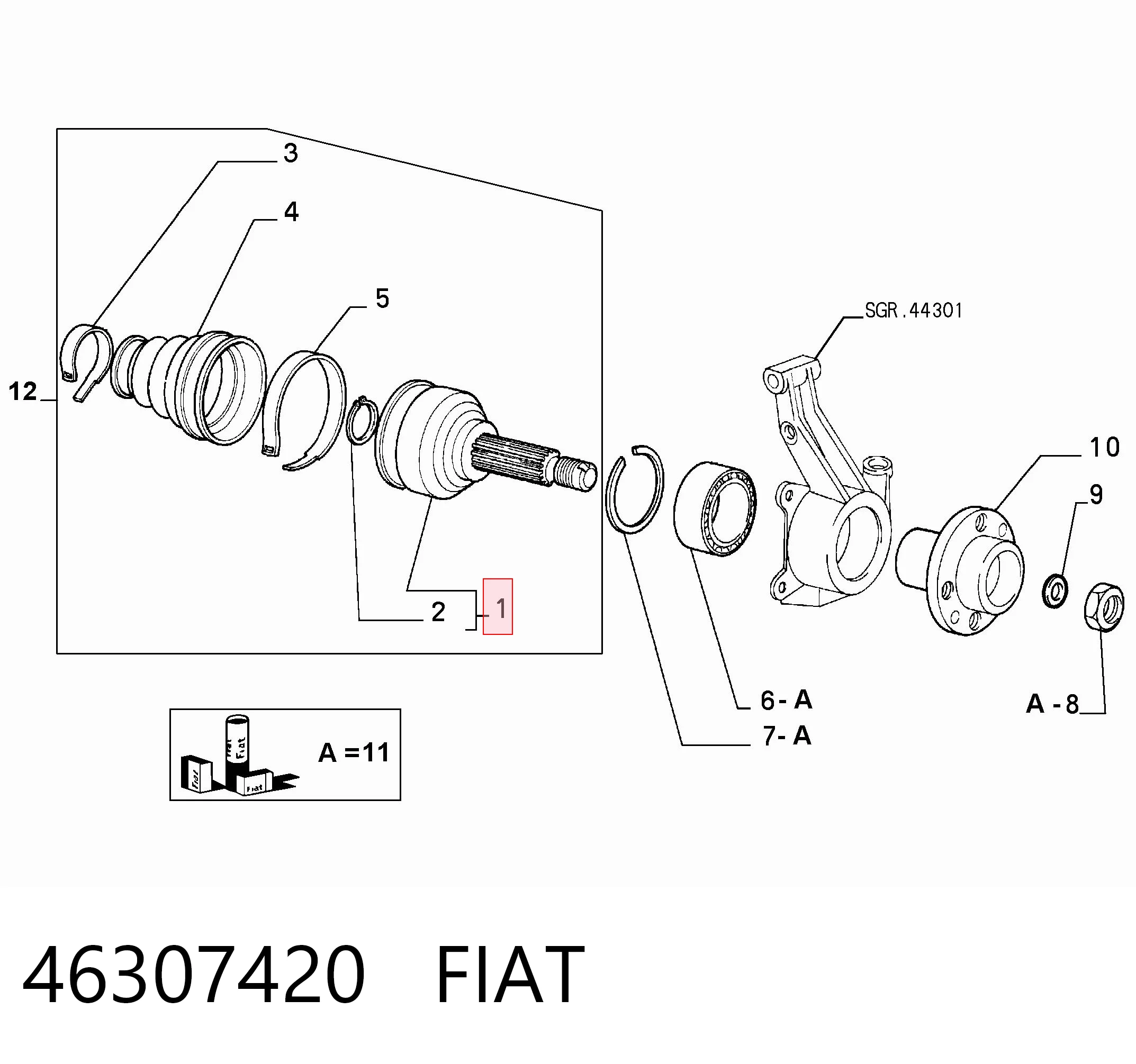 46307420 Fiat/Alfa/Lancia