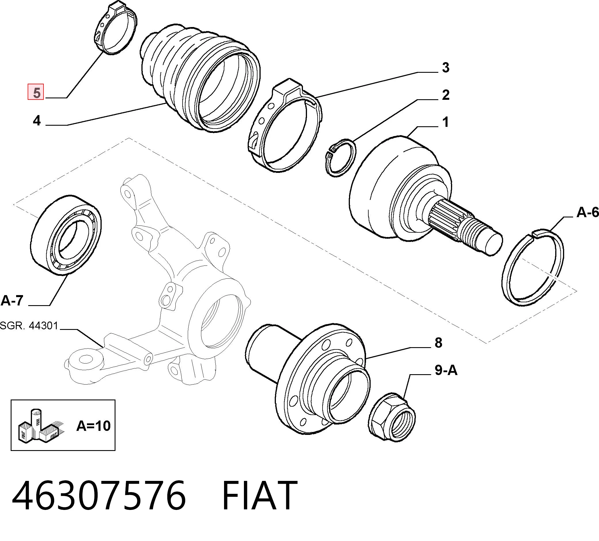 46307576 Fiat/Alfa/Lancia