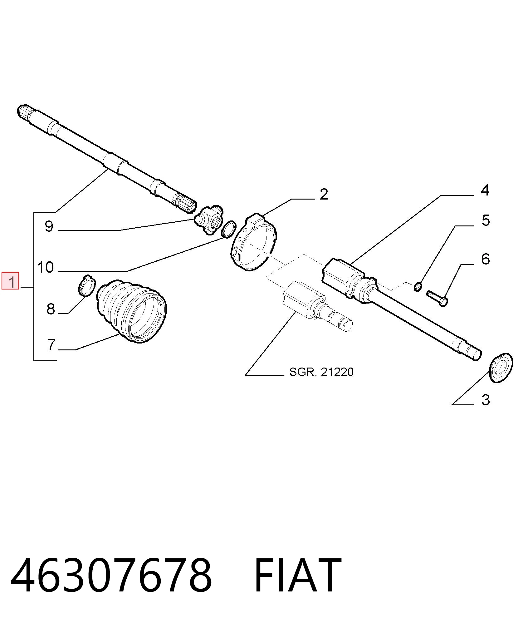 46307678 Fiat/Alfa/Lancia