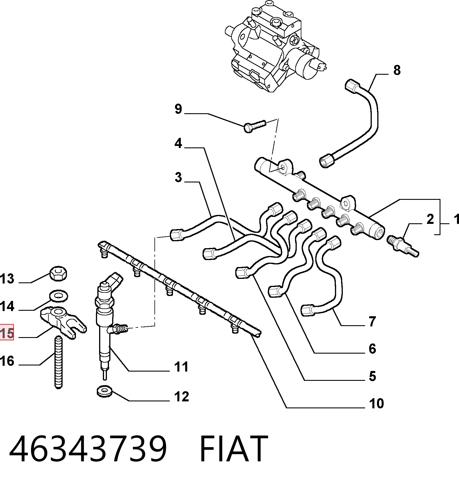 Consola de fixação do injetor Peugeot/Citroen 55248609 preço, a partir de 24,70 USD