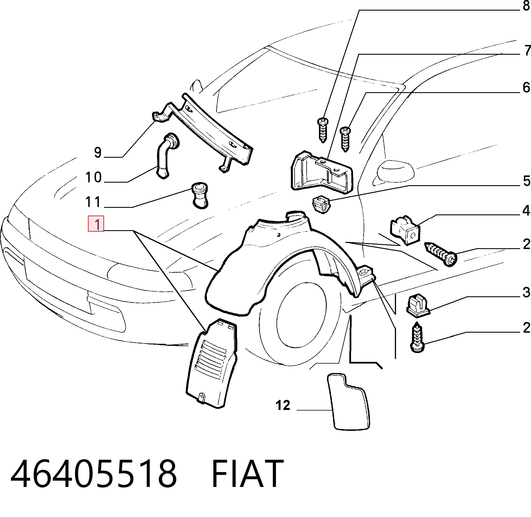 46405518 Fiat/Alfa/Lancia