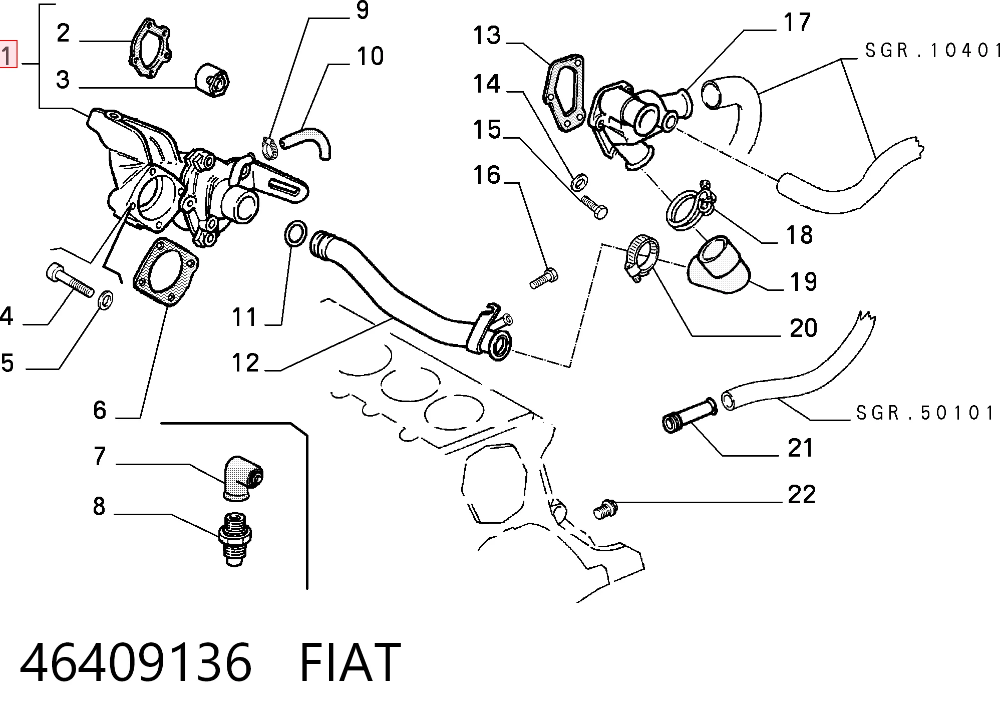 46409136 Fiat/Alfa/Lancia