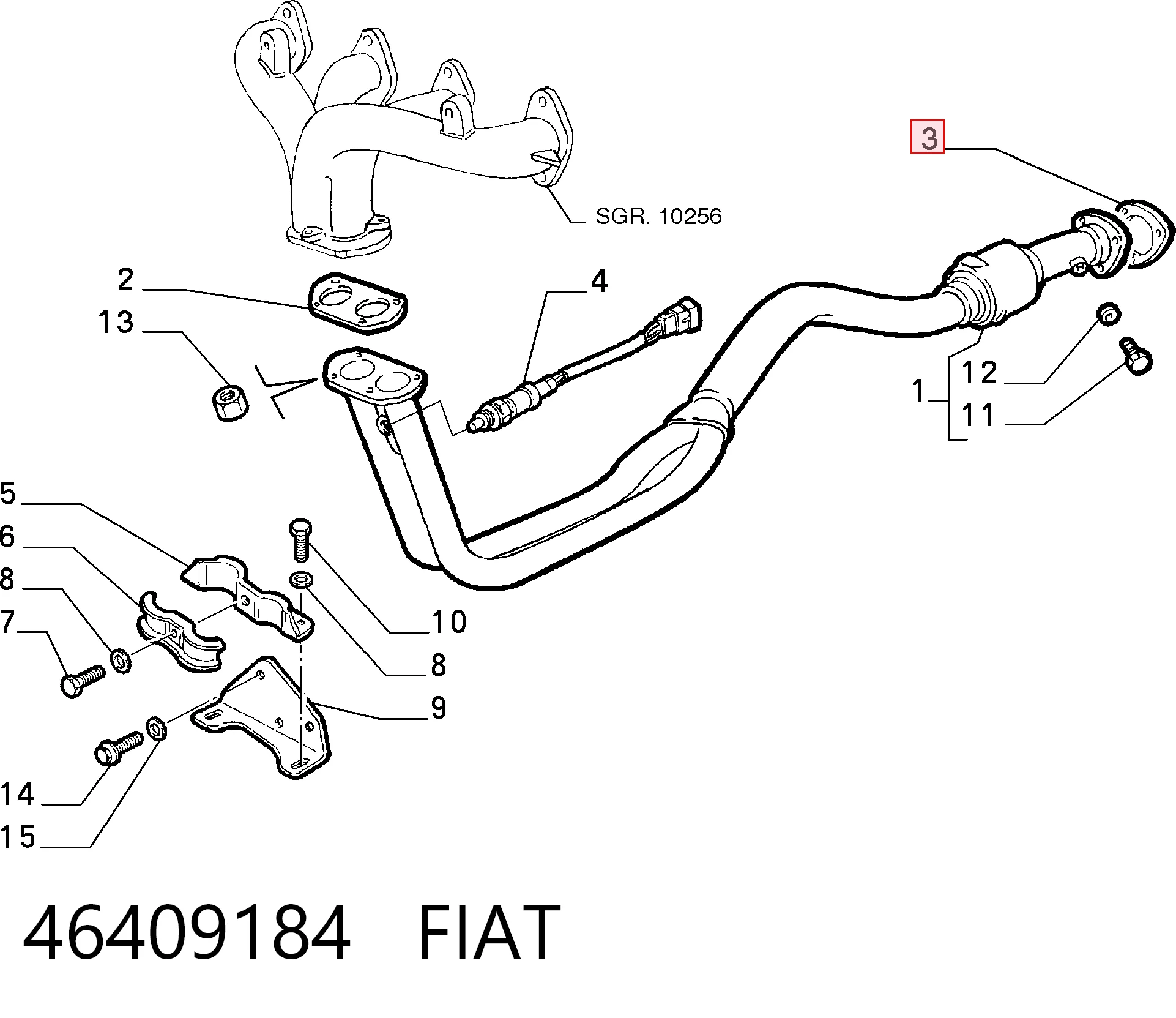  Vedante de tubo de admissão do silenciador Fiat Bravo I hatchback (182) (1995 - 2001) I