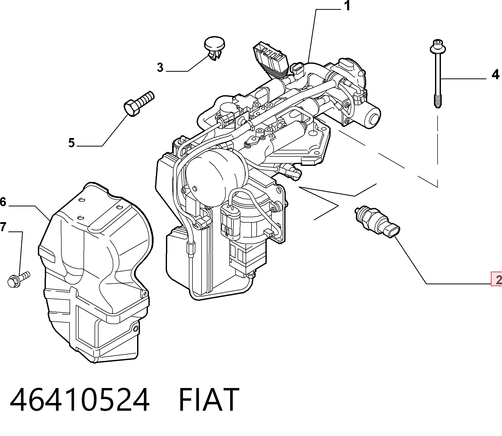 46410524 Fiat/Alfa/Lancia Sensor de ativação das luzes de marcha à ré