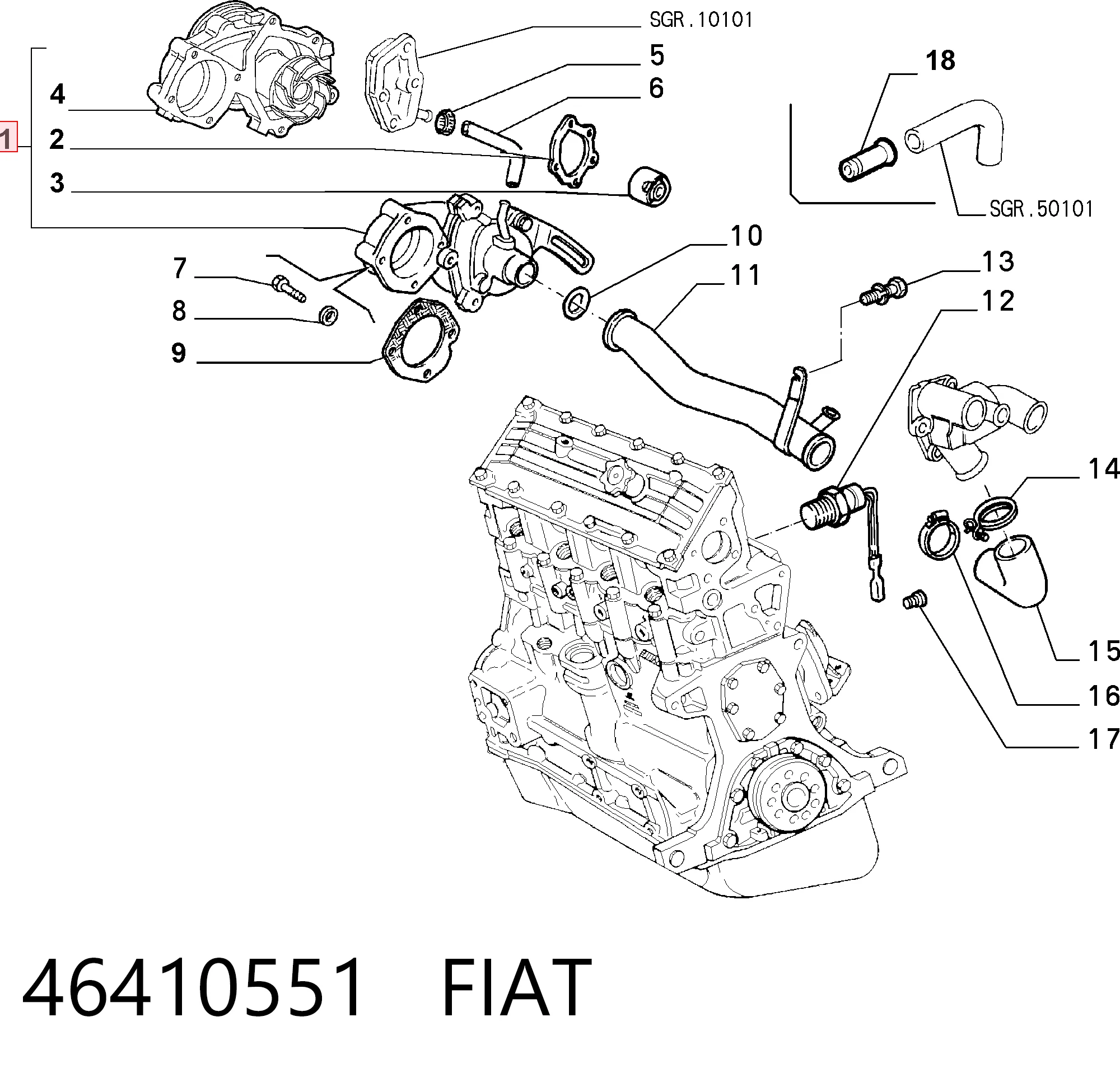 46410551 Fiat/Alfa/Lancia