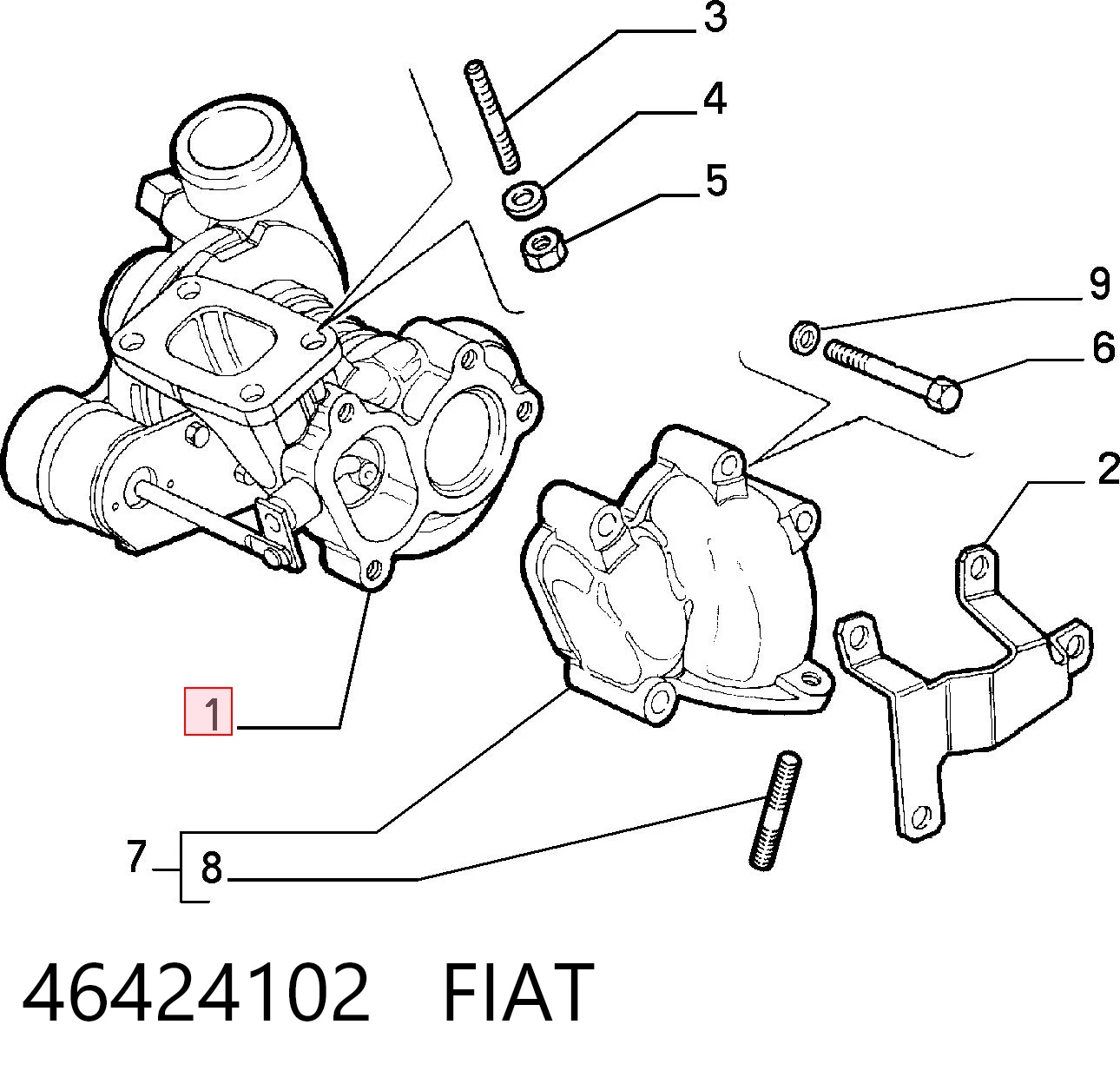 Turbina Fiat Fiorino preço, a partir de 74,91 USD