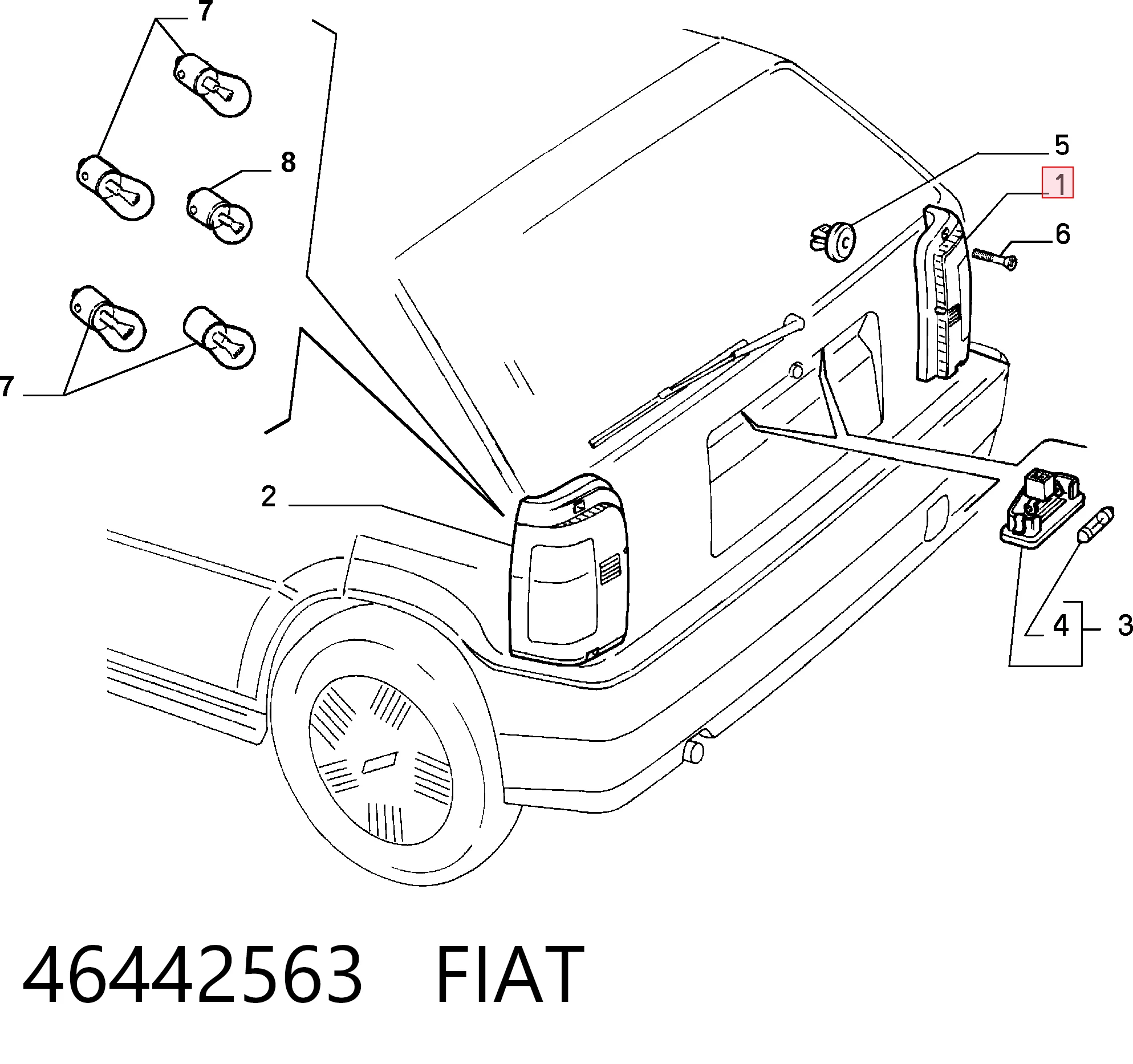 Compre Lanterna traseira direita Fiat Tipo 