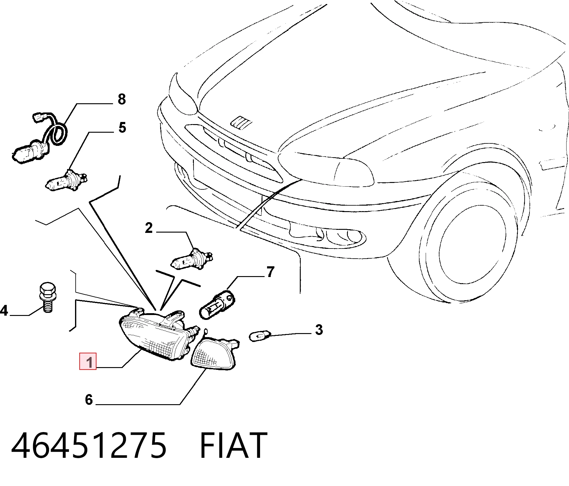 Luz esquerda Fiat Palio  178DX ao melhor preço