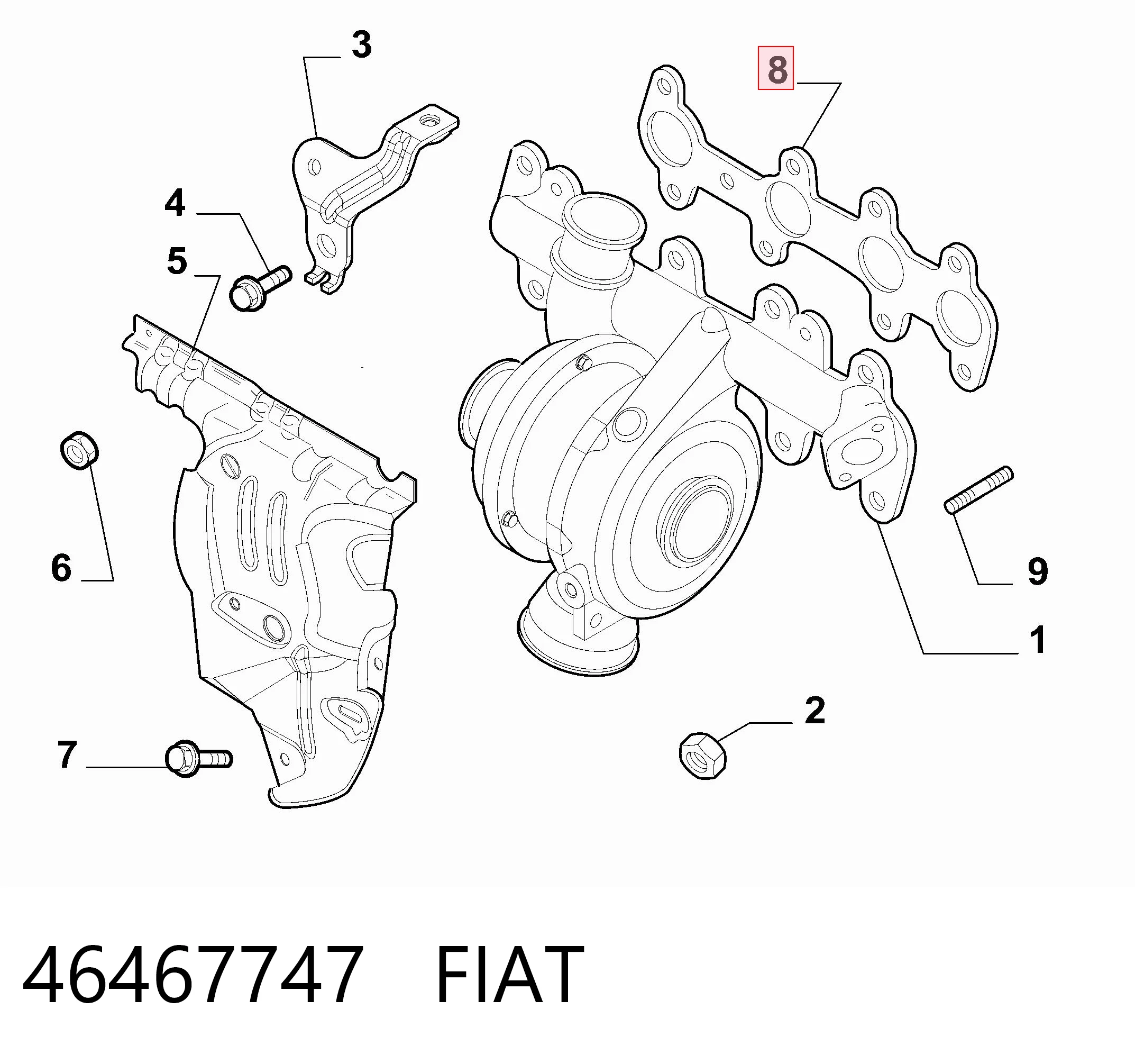 Vedante de tubo coletor de escape Fiat Stilo preço, a partir de 11,02 USD