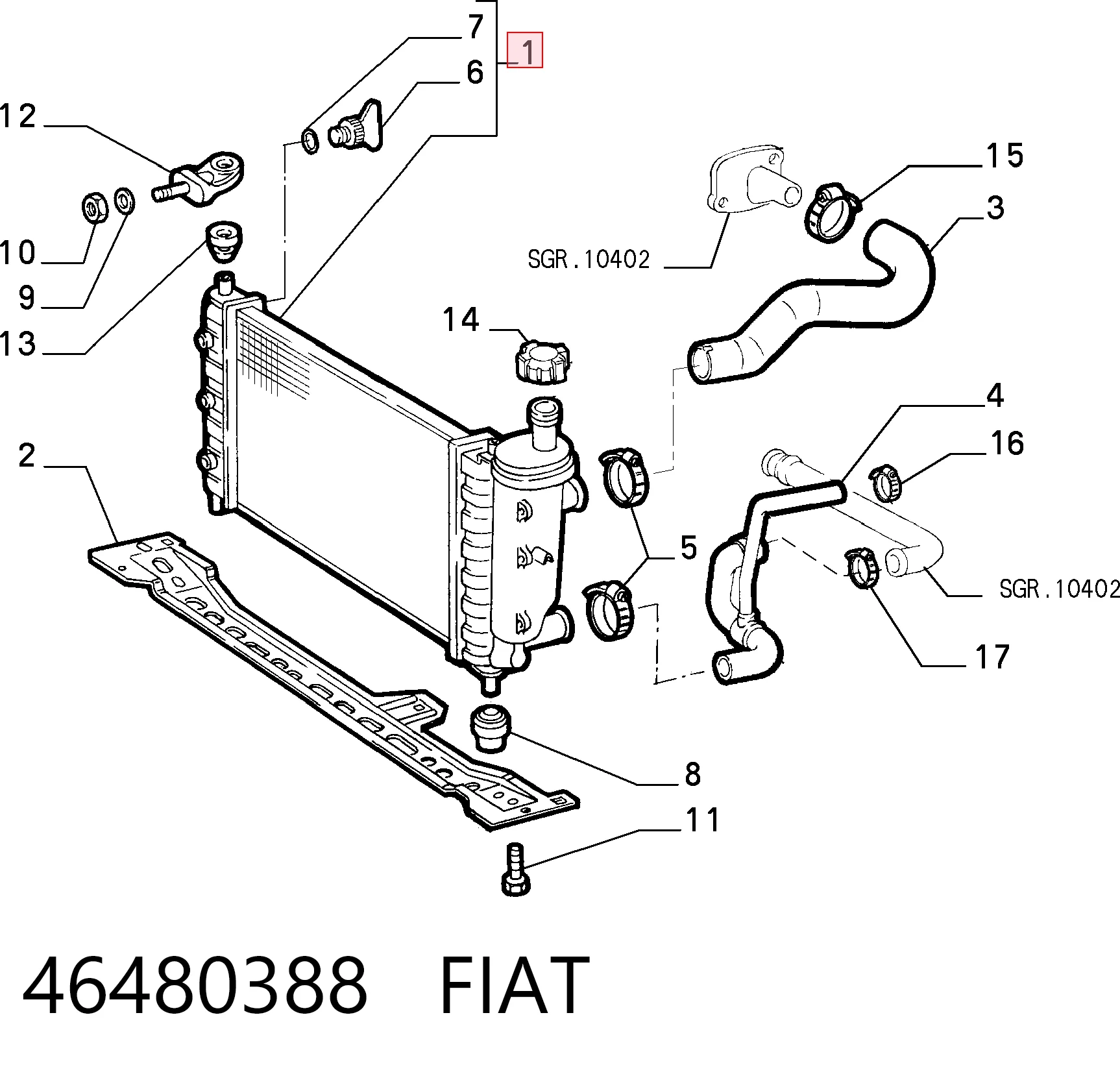 46480388 Fiat/Alfa/Lancia