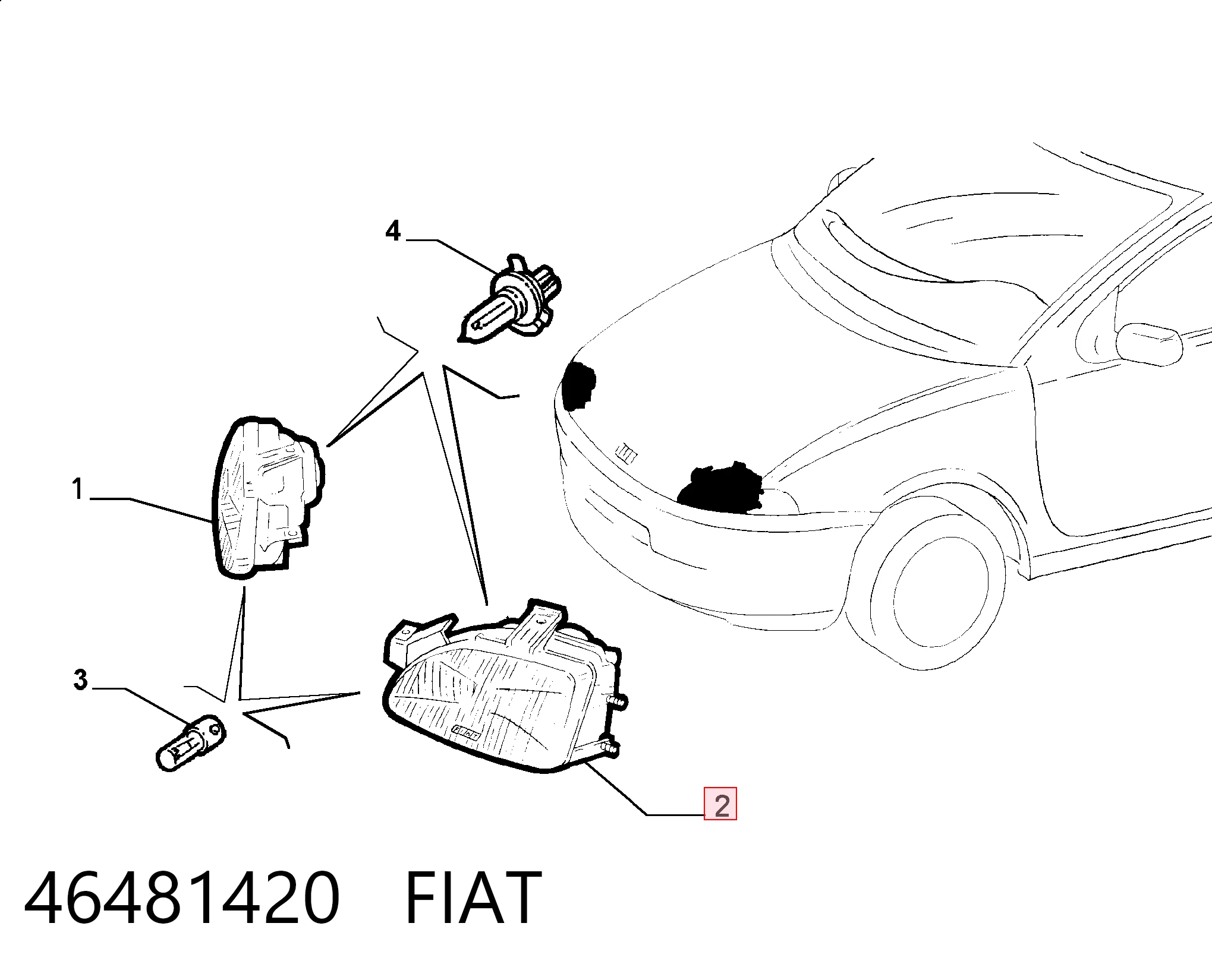 Luz esquerda Fiat Punto I 176 ao melhor preço