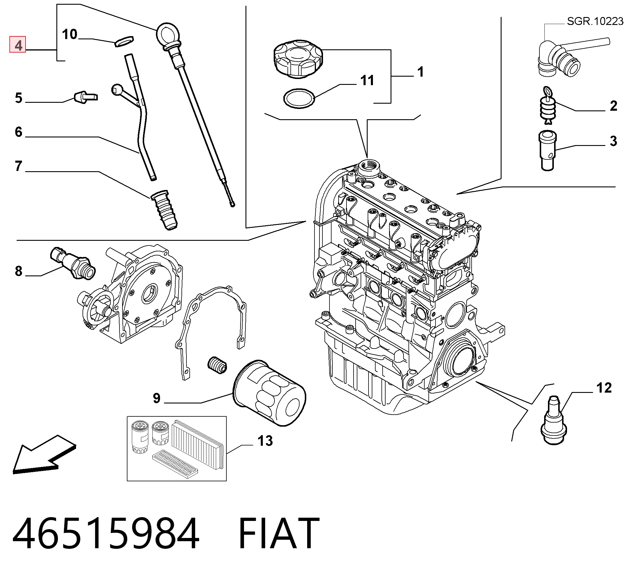 46515984 Fiat/Alfa/Lancia