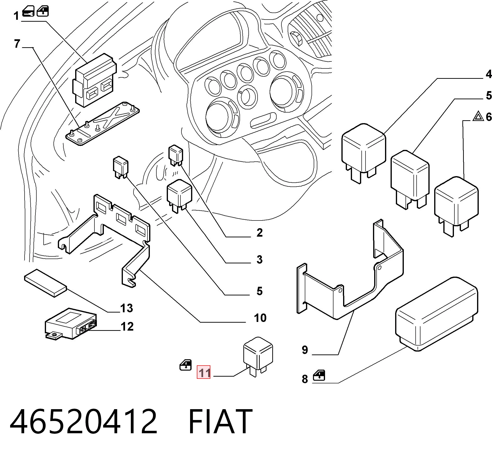 46520412 Fiat/Alfa/Lancia