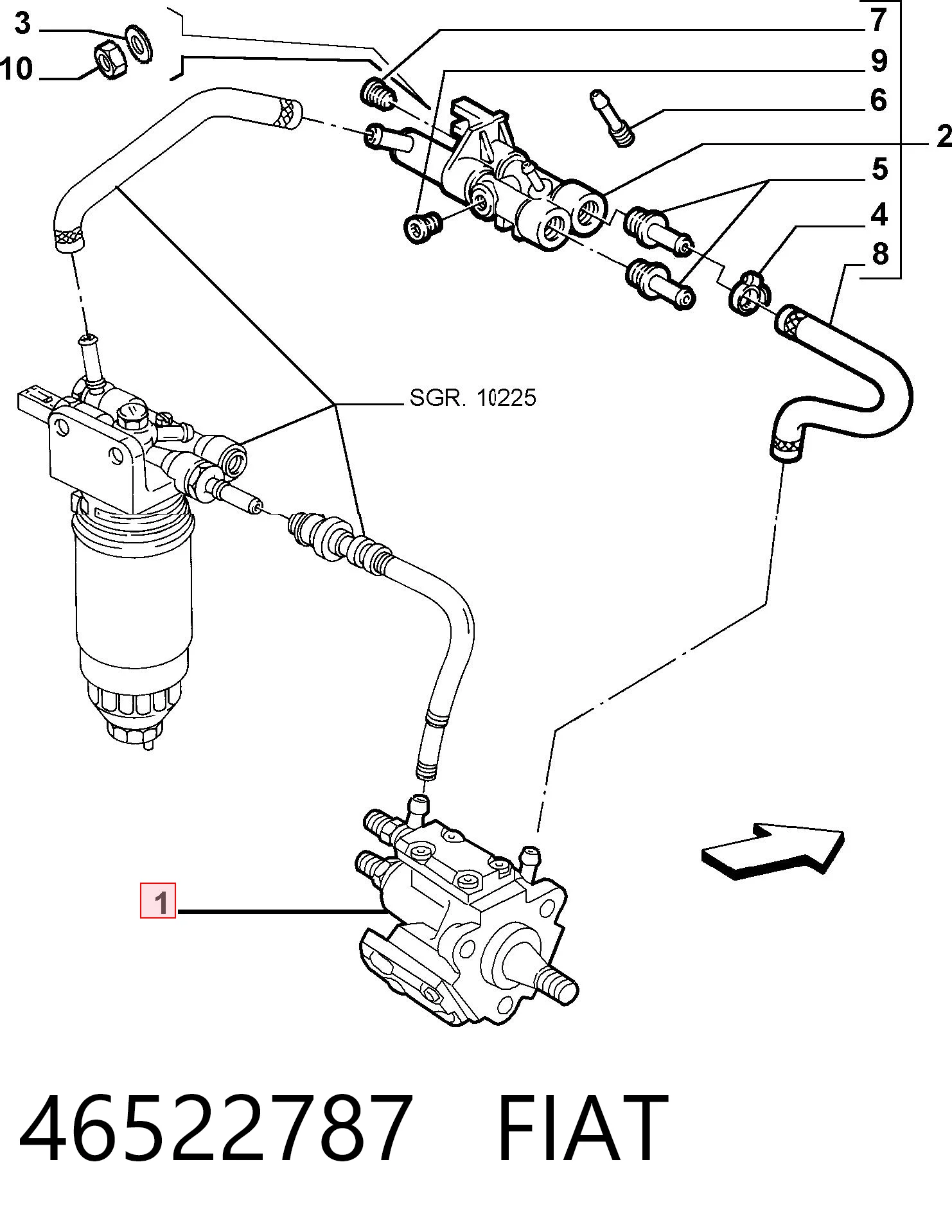 Compre Bomba de combustível de pressão alta Alfa Romeo 147 