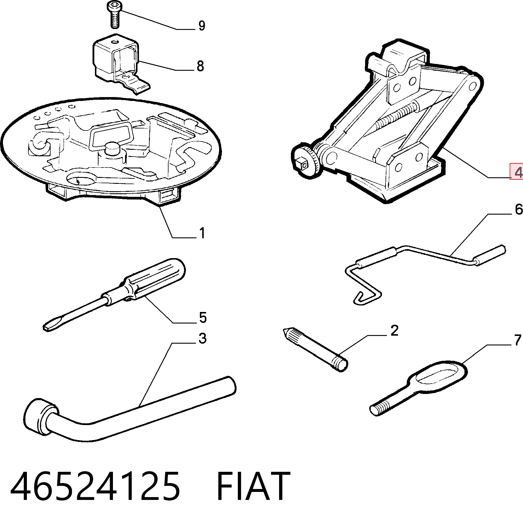 Macaco 46522290 Chrysler