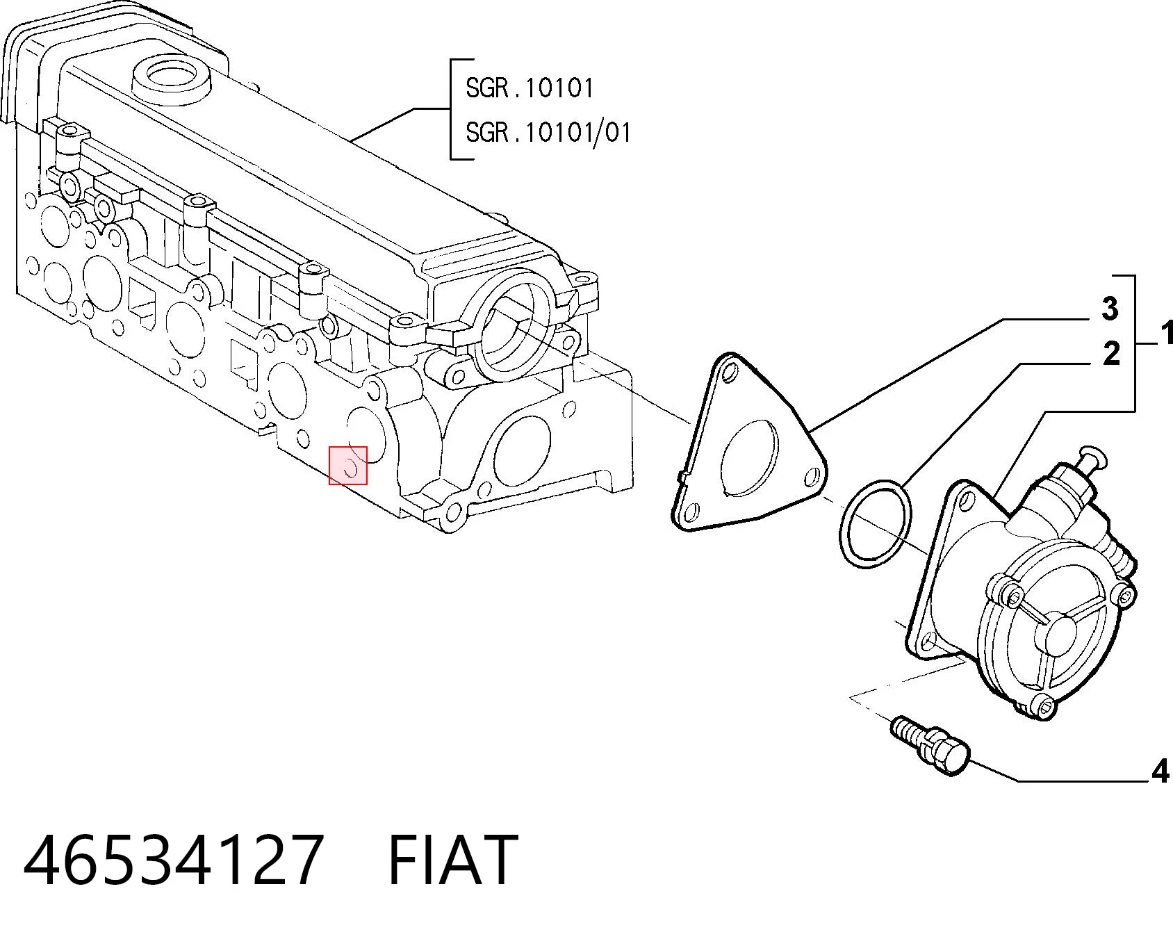  Bomba a vácuo Fiat Stilo hatchback (192) (2001 - 2006) 