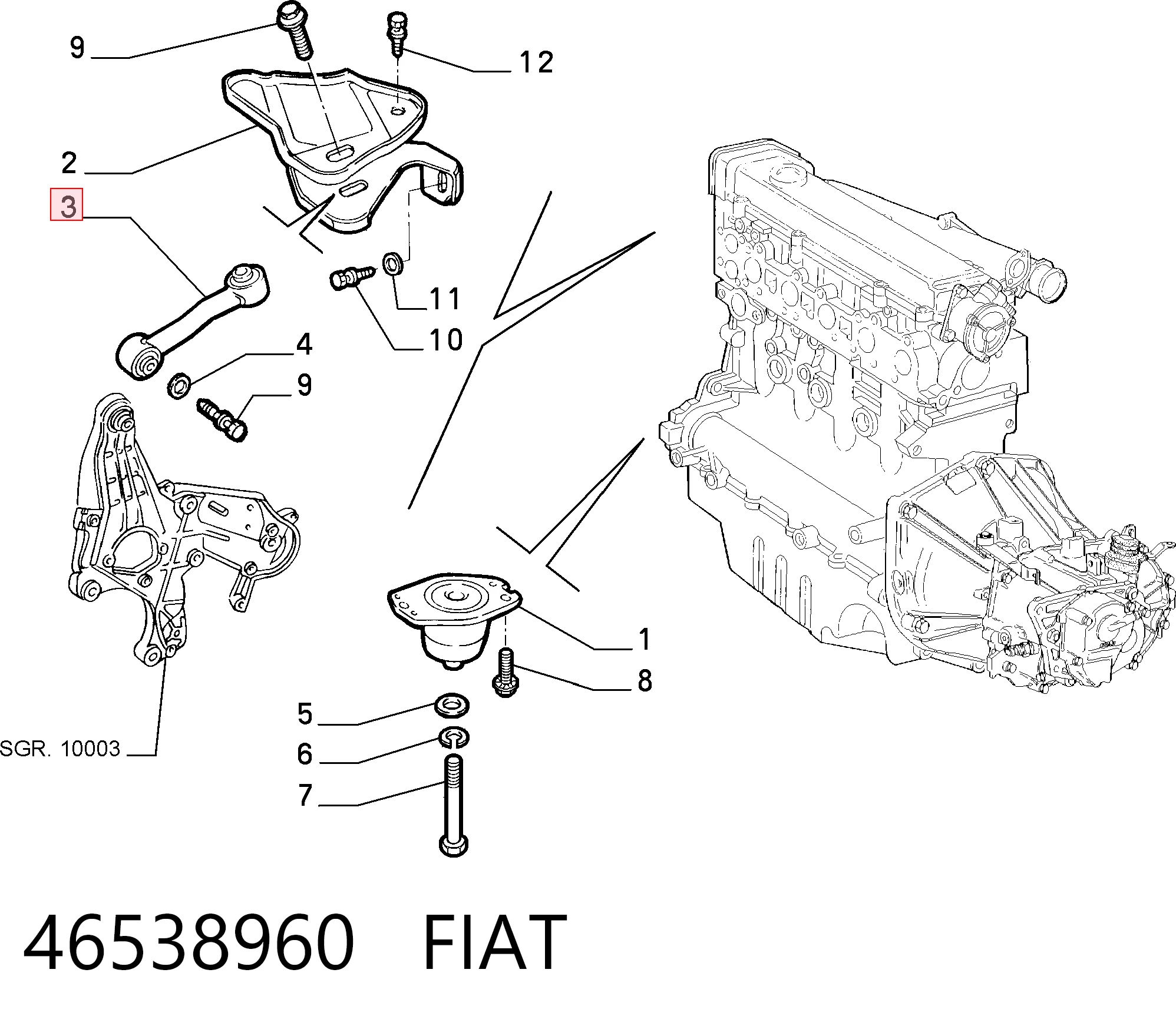 46538960 Fiat/Alfa/Lancia