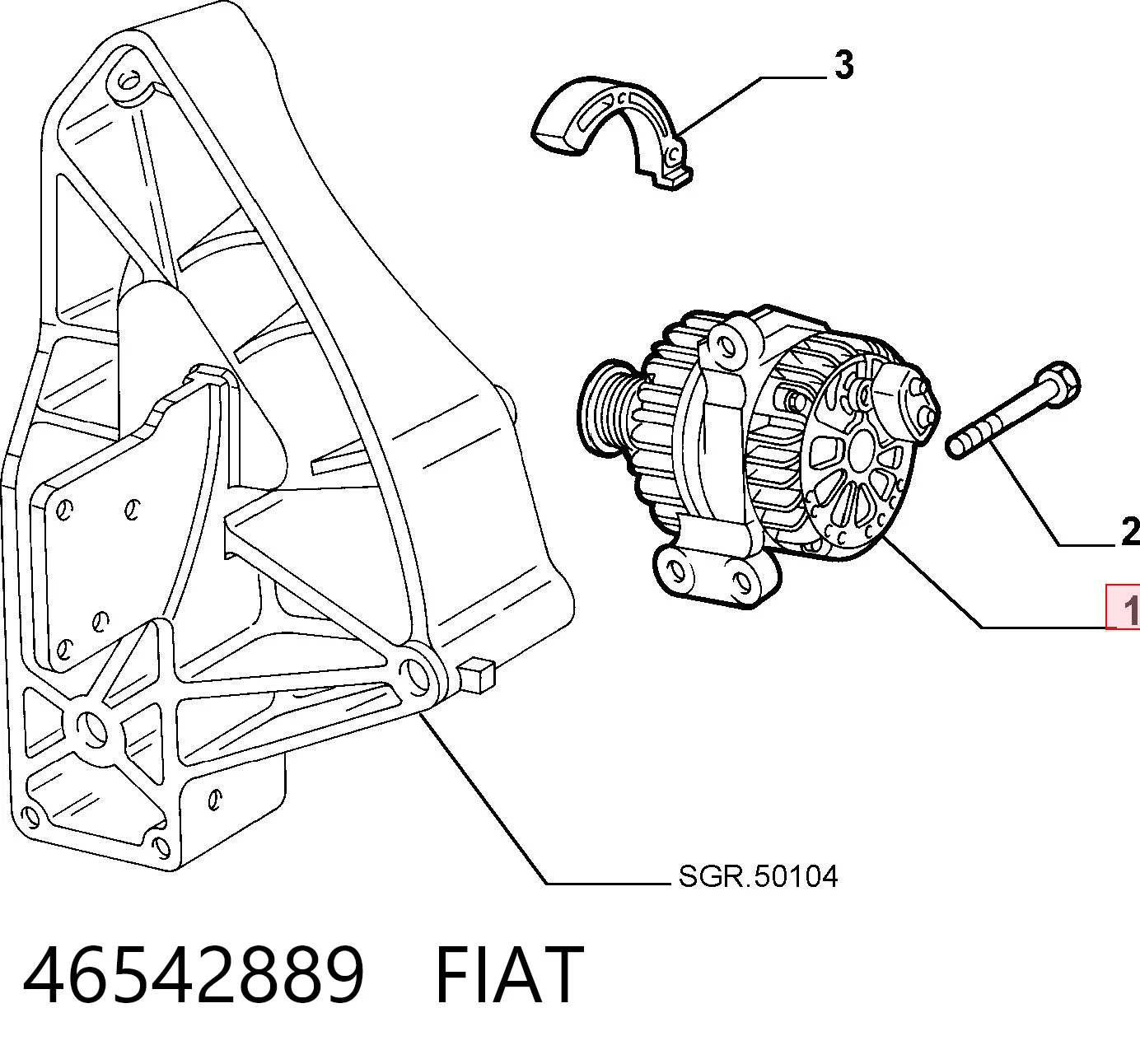 46542889 Fiat/Alfa/Lancia Gerador