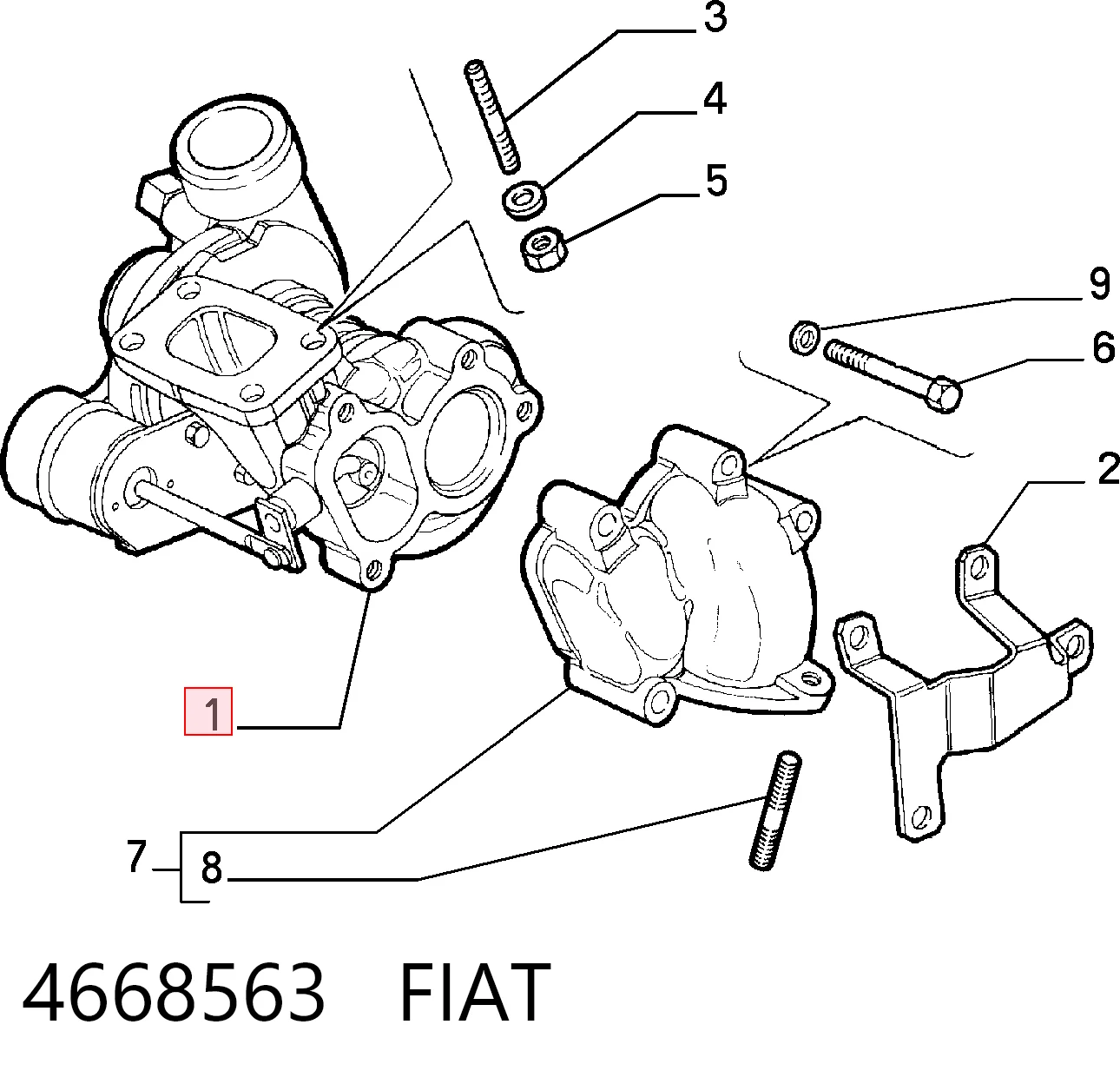 Turbina Fiat Fiorino  146 Uno