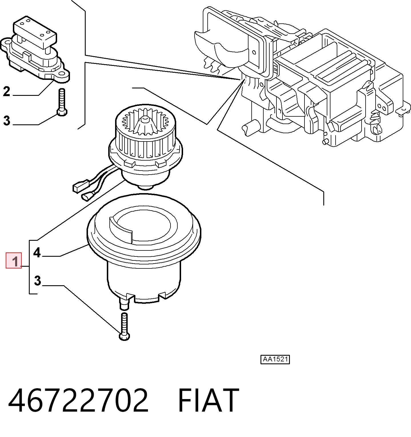 Motor de ventilador de forno (de aquecedor de salão) Fiat Ducato II 230L ao melhor preço