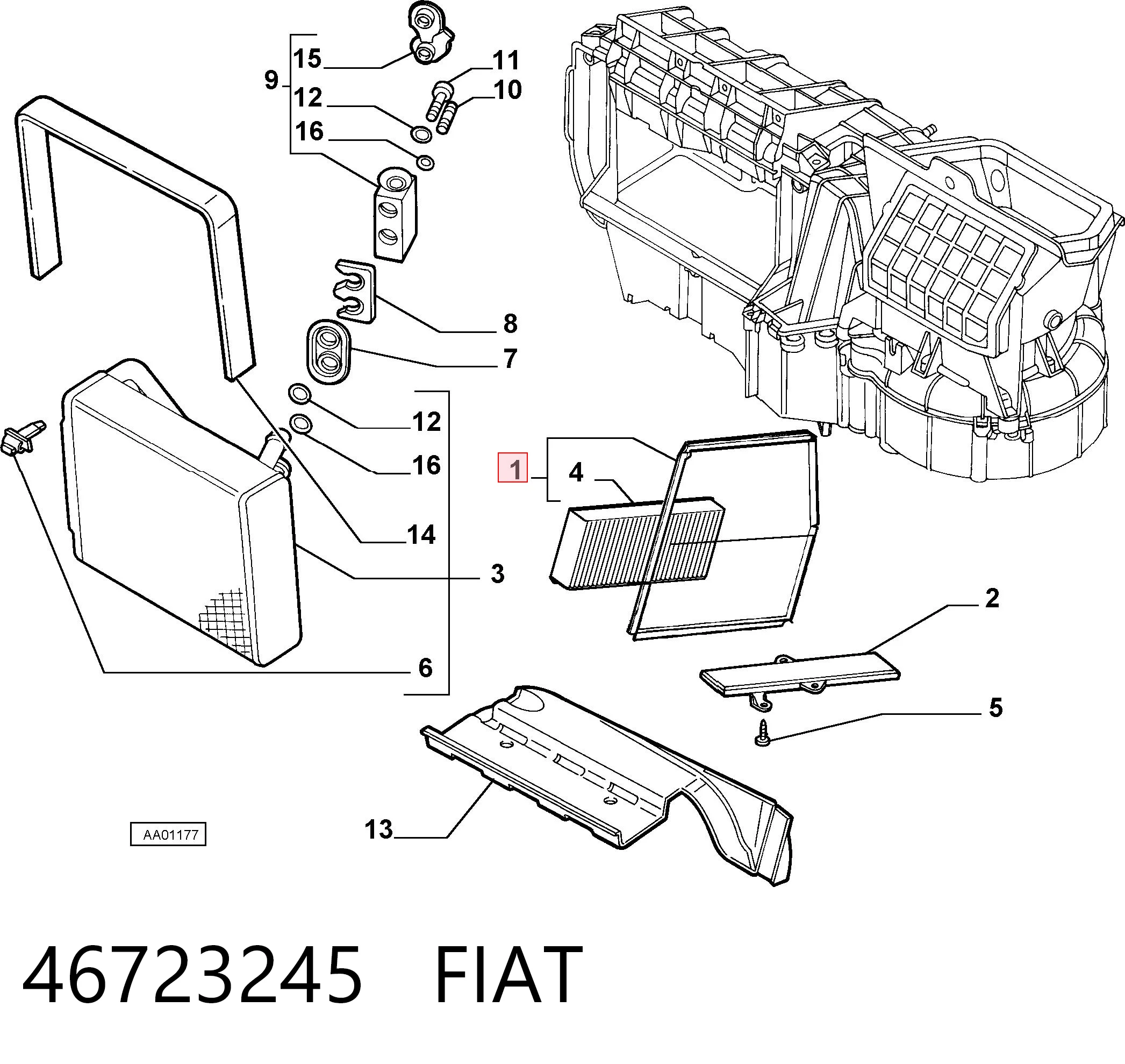 46723245 Fiat/Alfa/Lancia