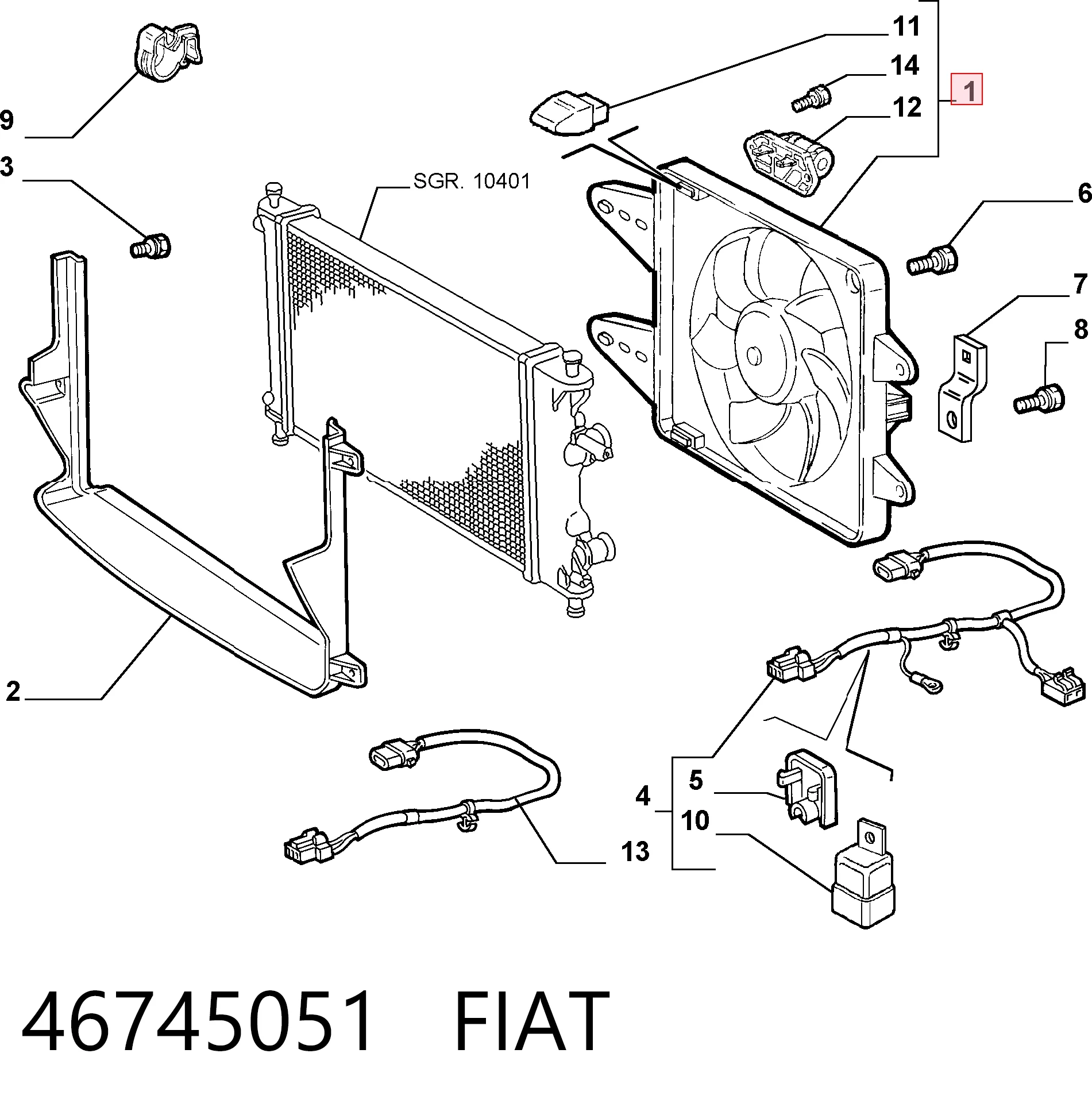 46745051 Fiat/Alfa/Lancia