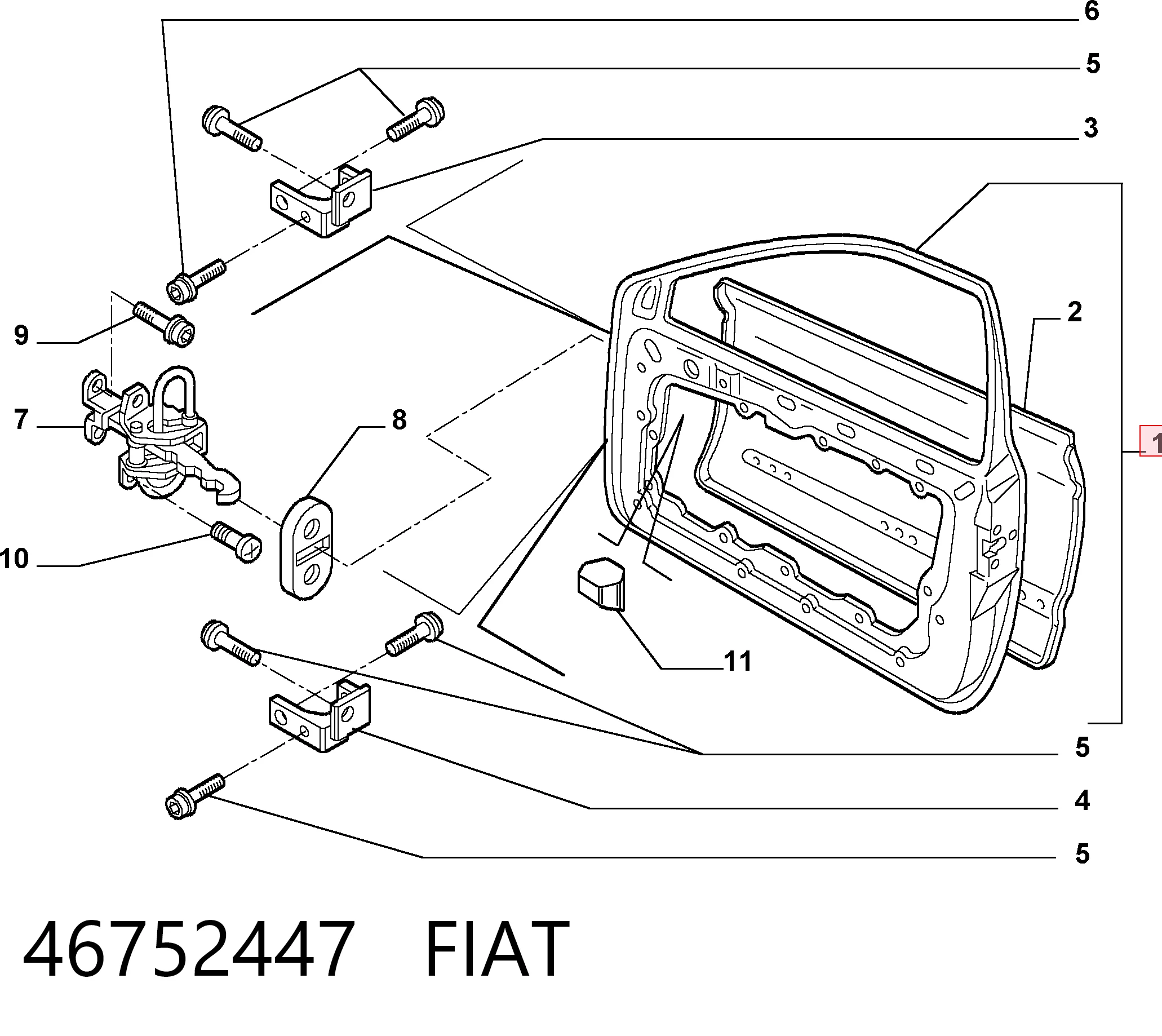 Porta dianteira esquerda Fiat Stilo  192 ao melhor preço