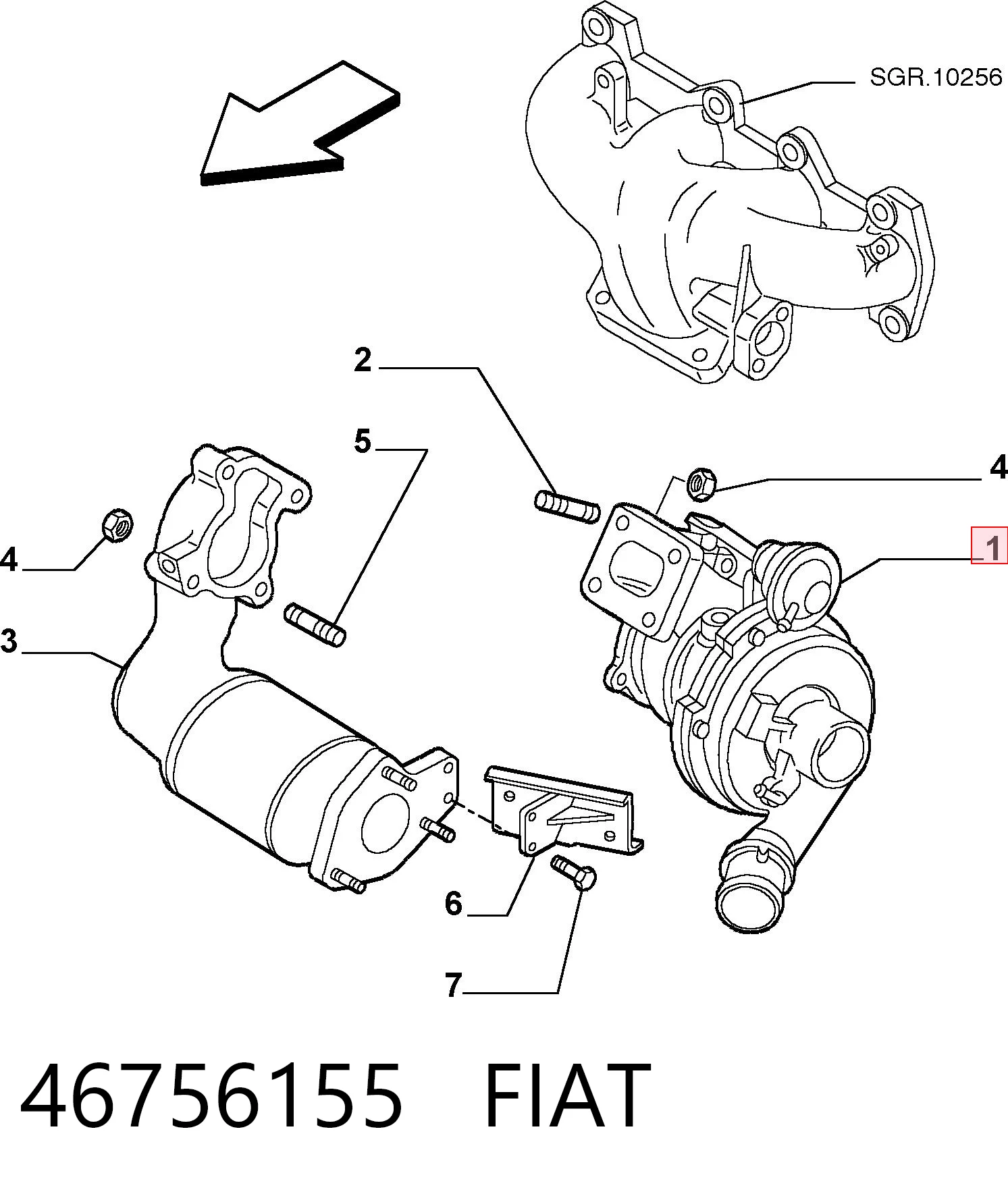 46756155 Fiat/Alfa/Lancia Turbina