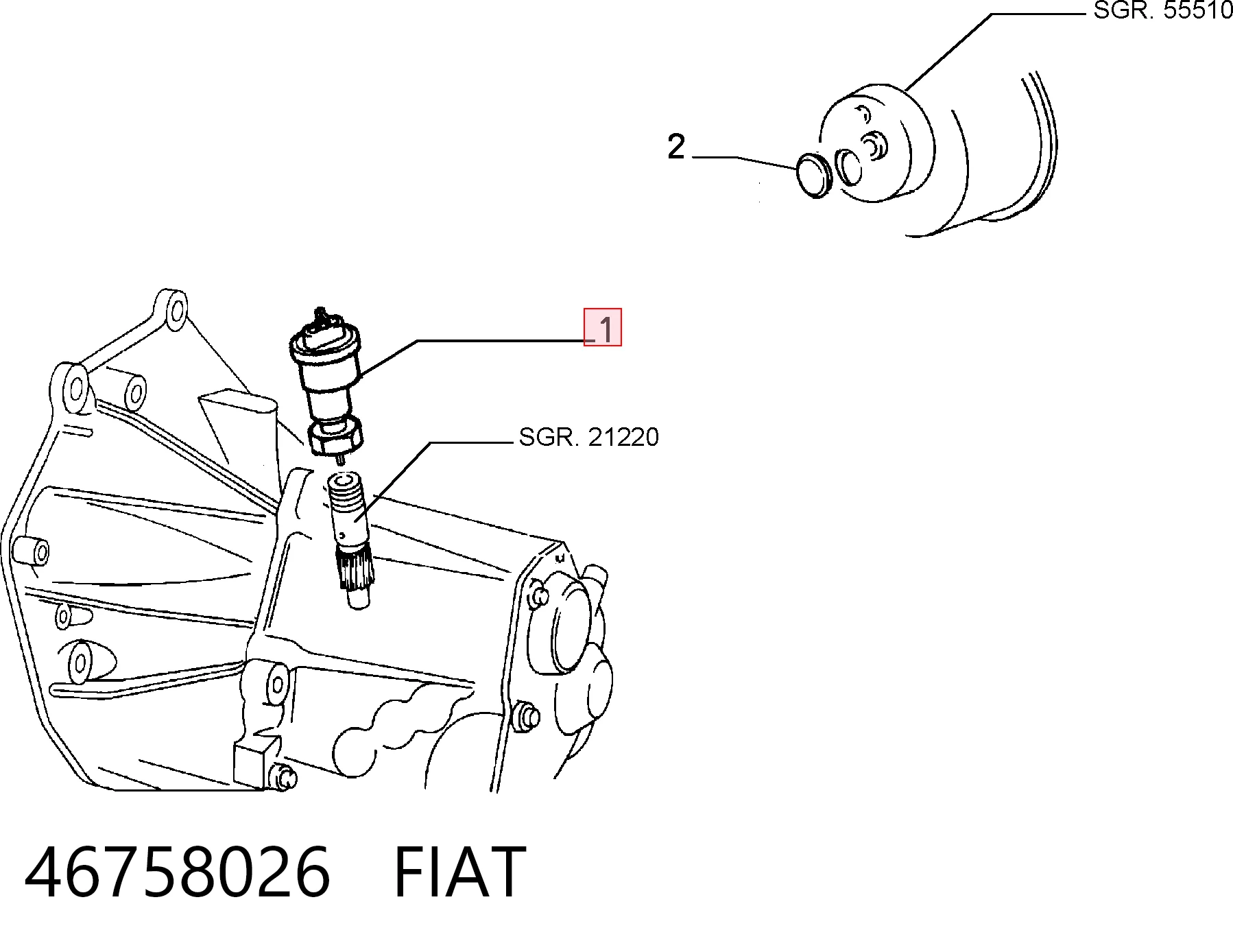 Sensor de velocidade Fiat Brava  182